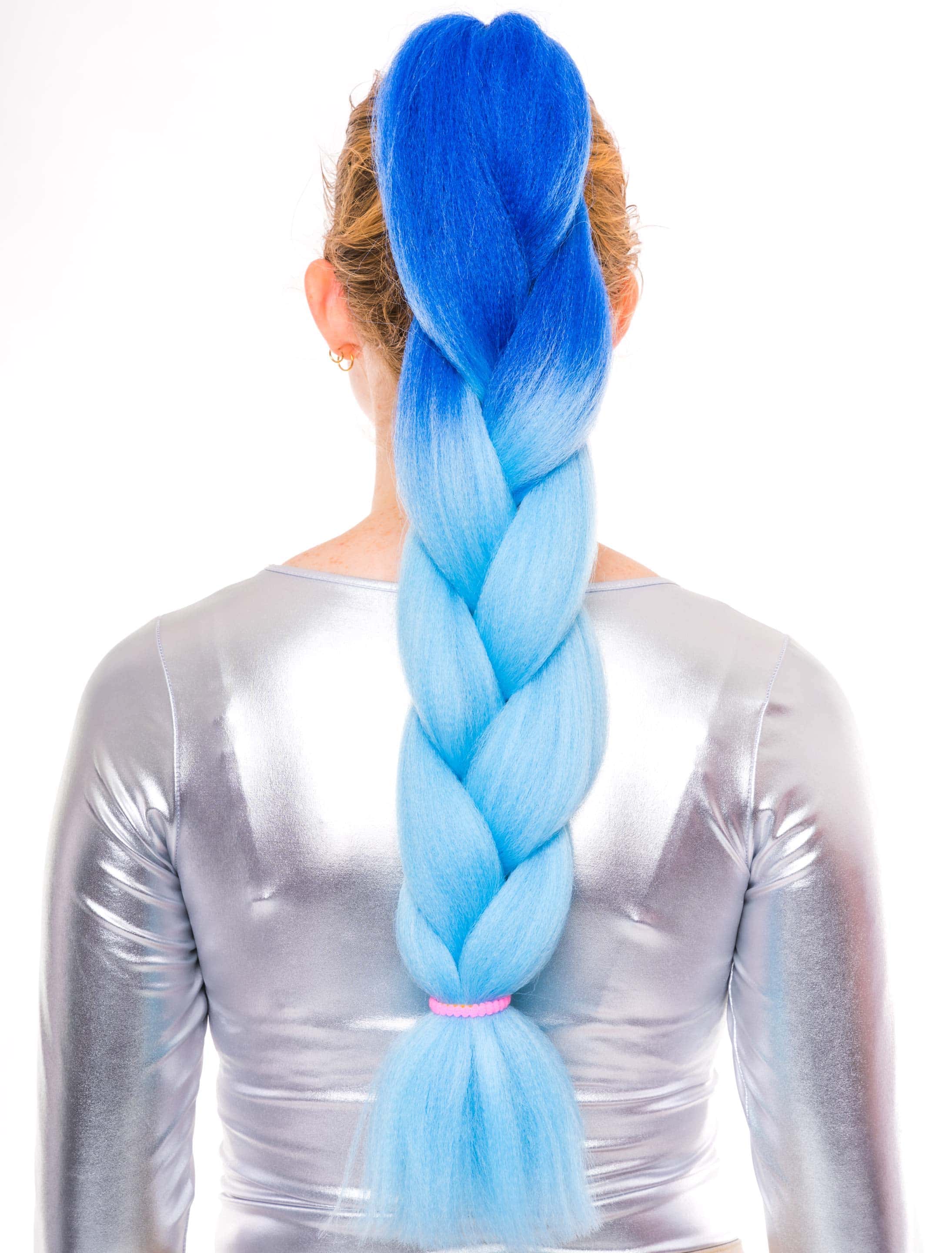 Braids 61cm blau