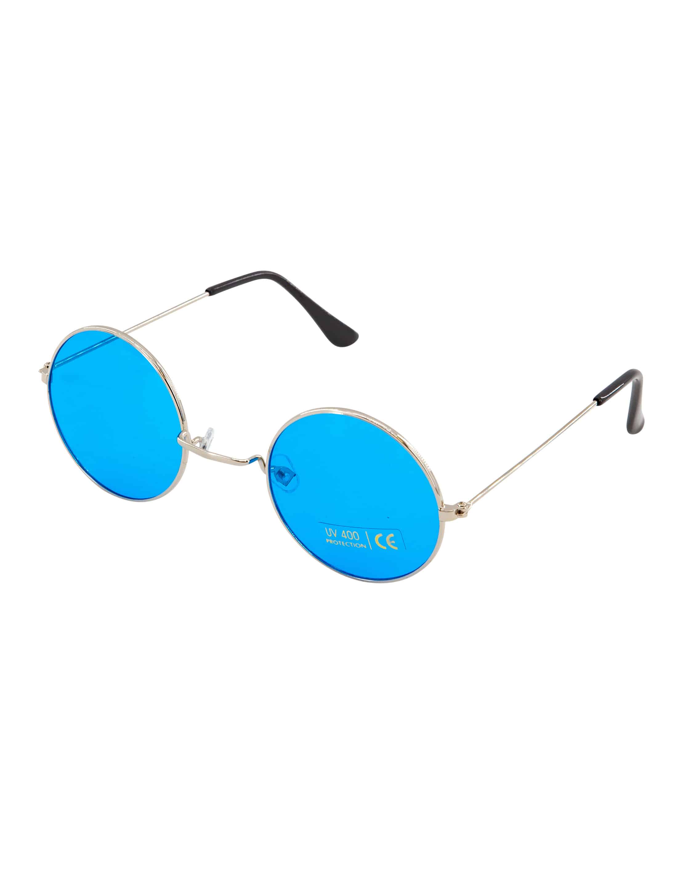 Brille rund blau