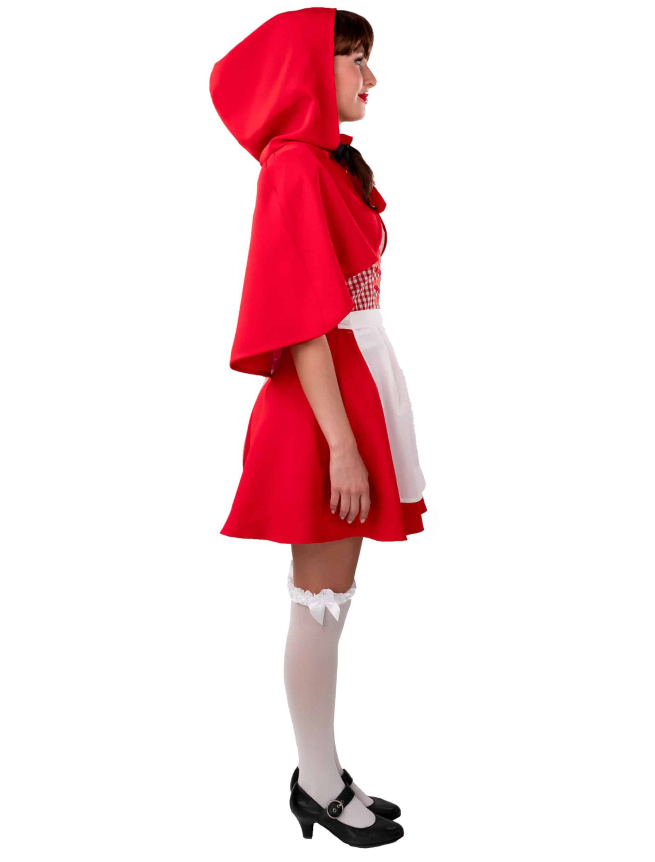 Kleid Rotkäppchen Kostüm 3-tlg. rot 38-40