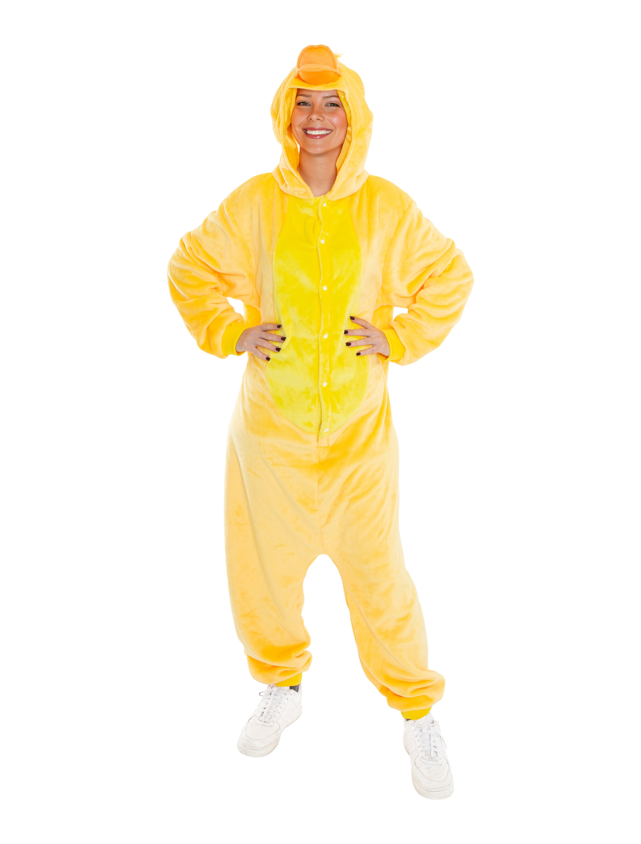 Overall Plüsch Küken Damen gelb 34/36