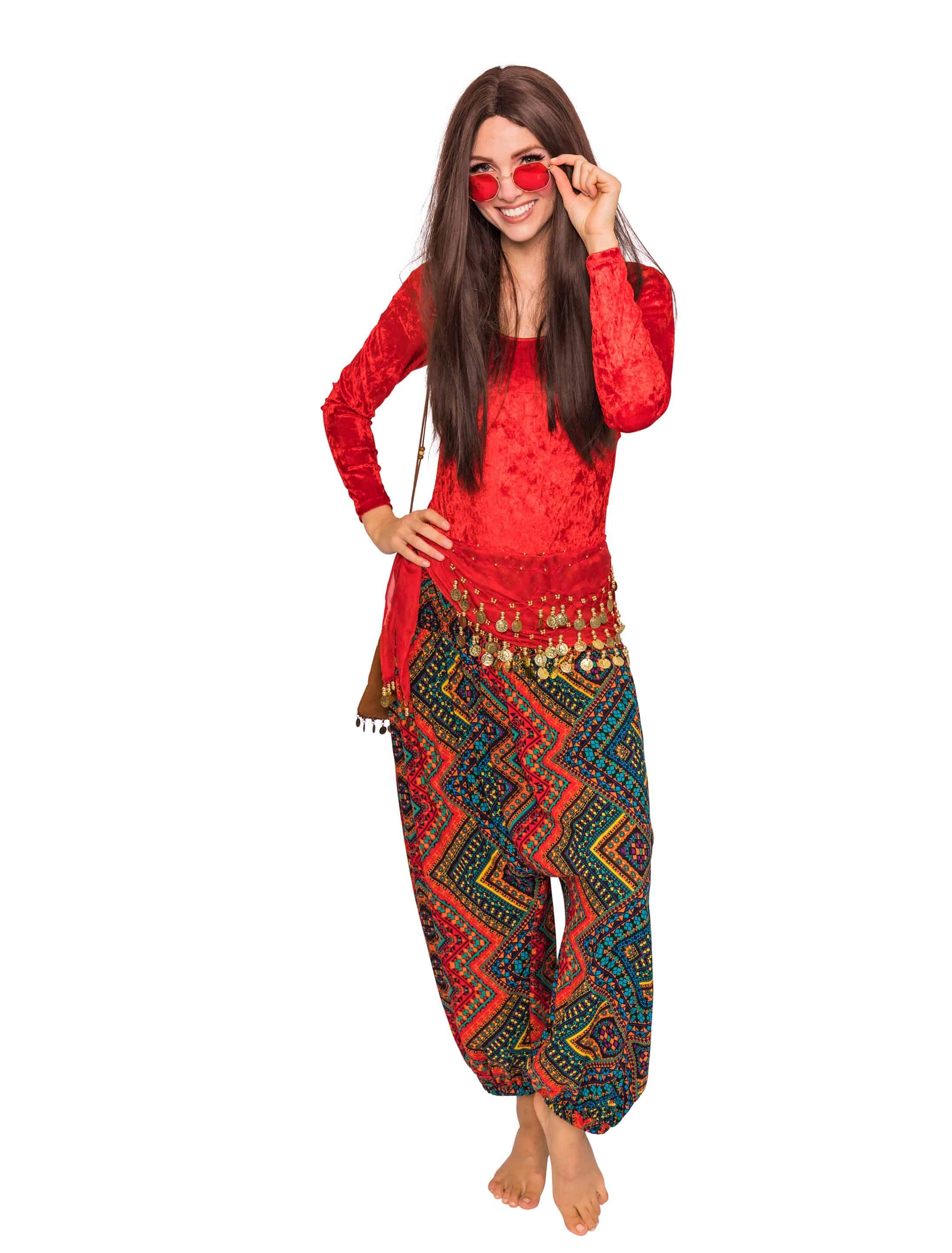 Haremshose Damen mehrfarbig L/XL