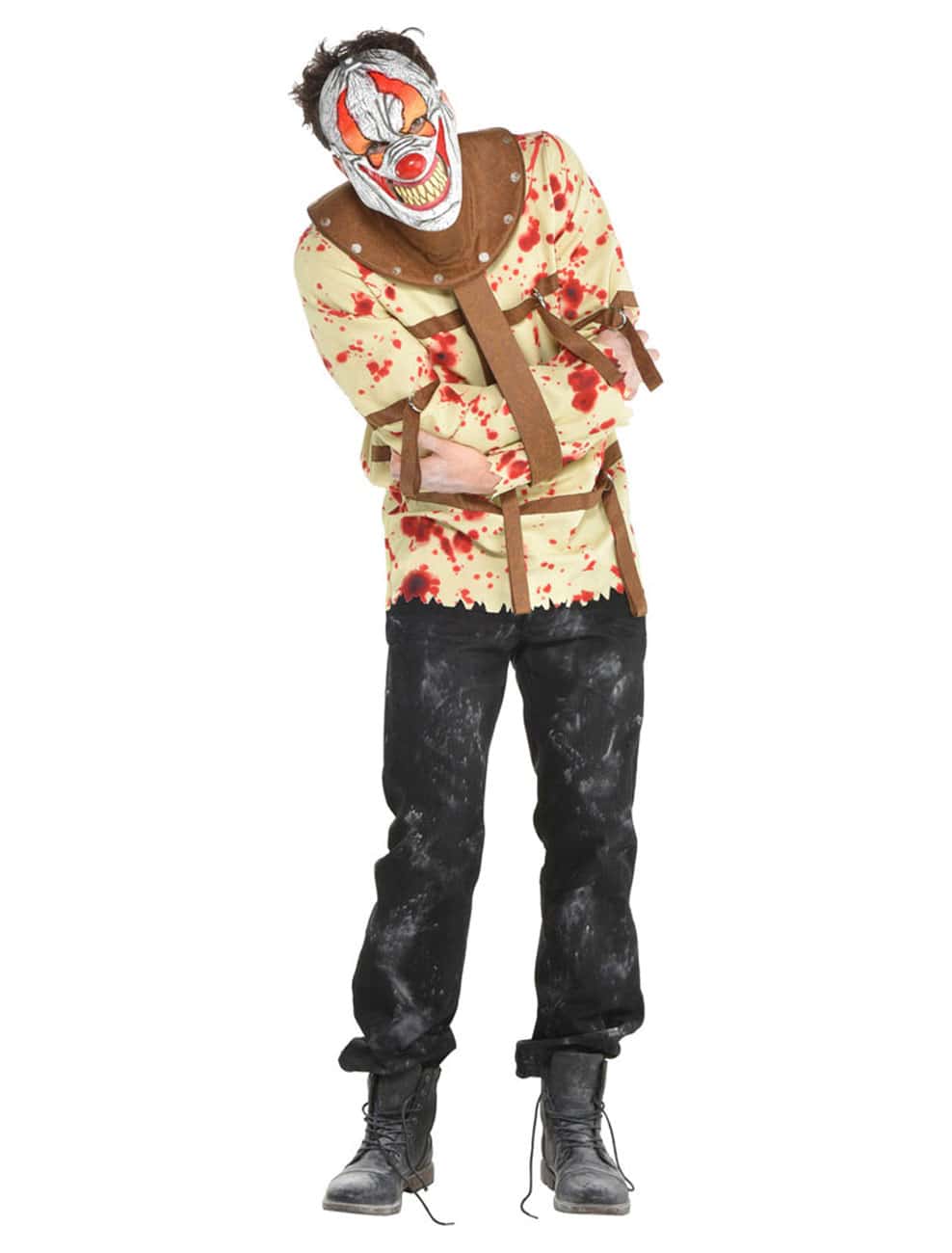 Zwangsjacke rot/beige M/L Zwangsjacke rot/beige M/L