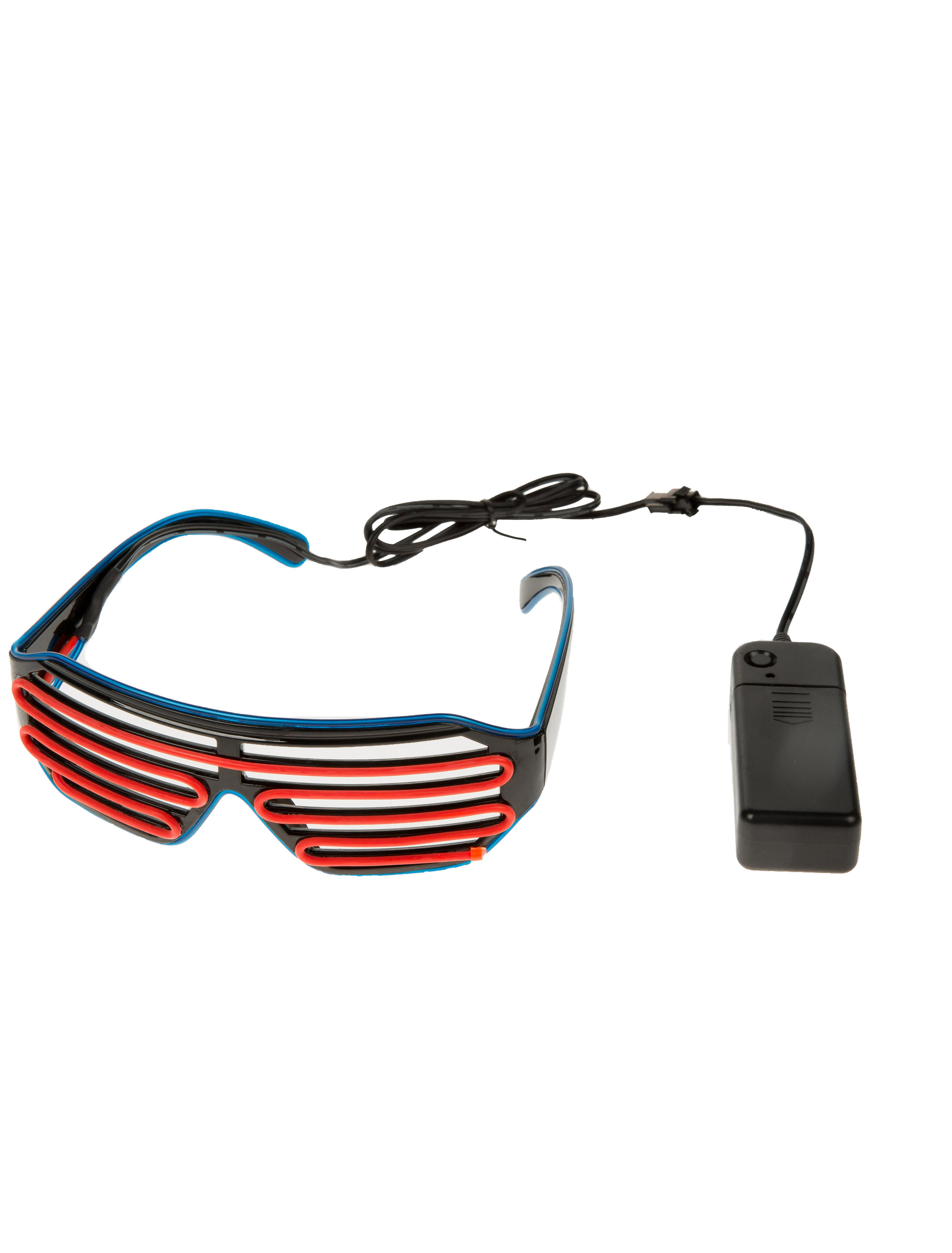 Brille Neon Jail blau/rot