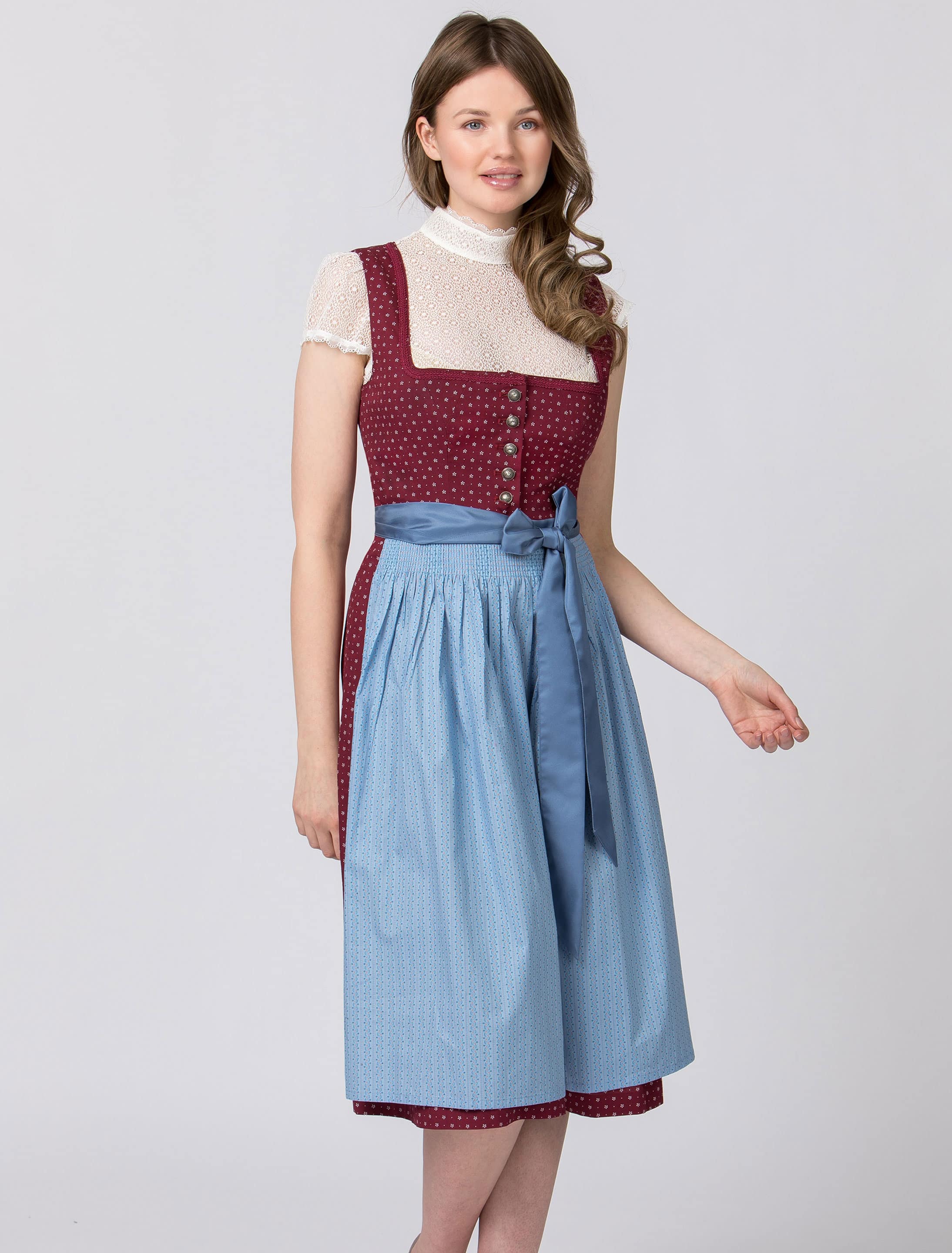 Dirndl Julina Damen bordeaux 40