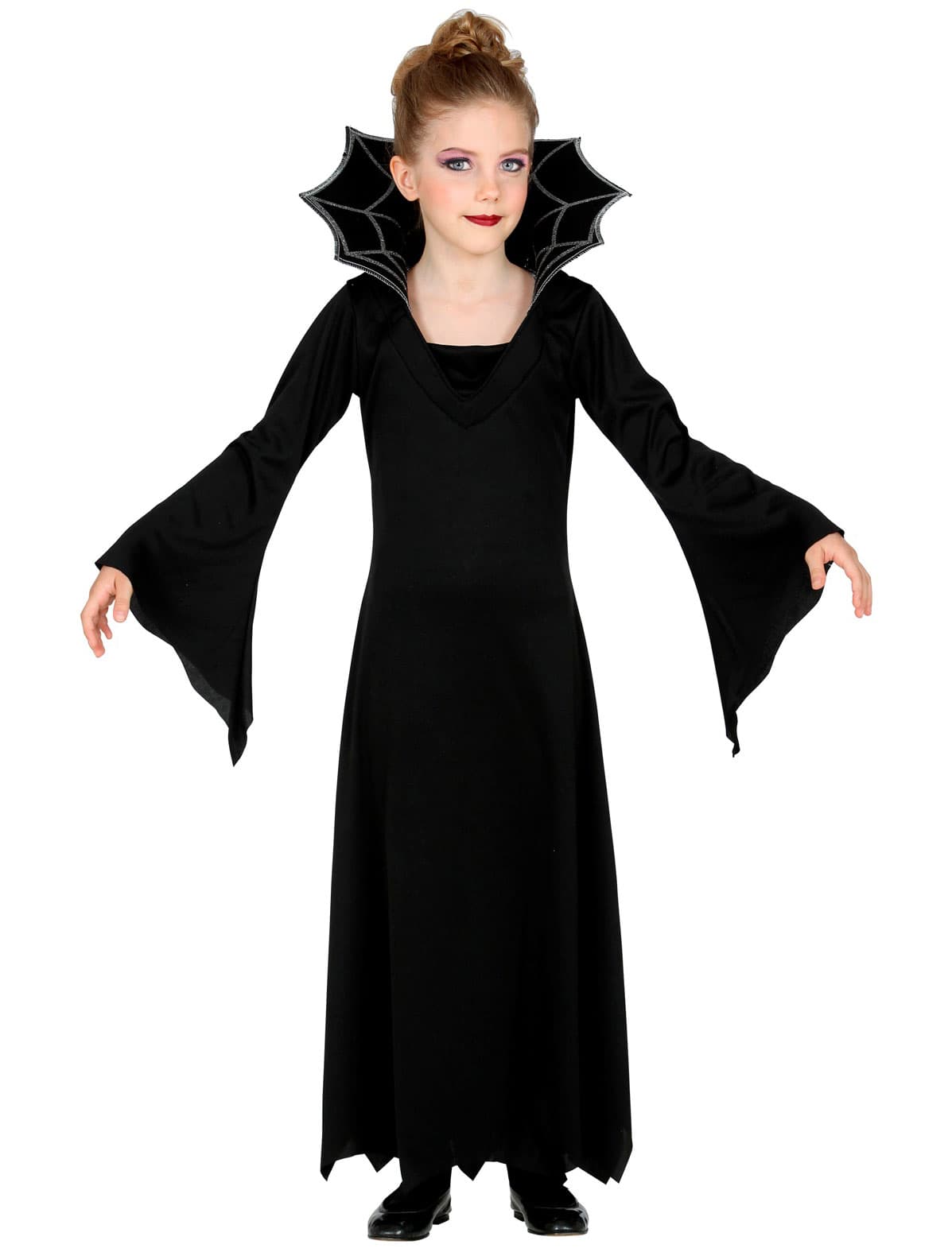 Kleid Vampir Kinder schwarz 158