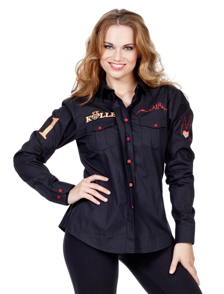 Bluse Damen Kölle schwarz XS