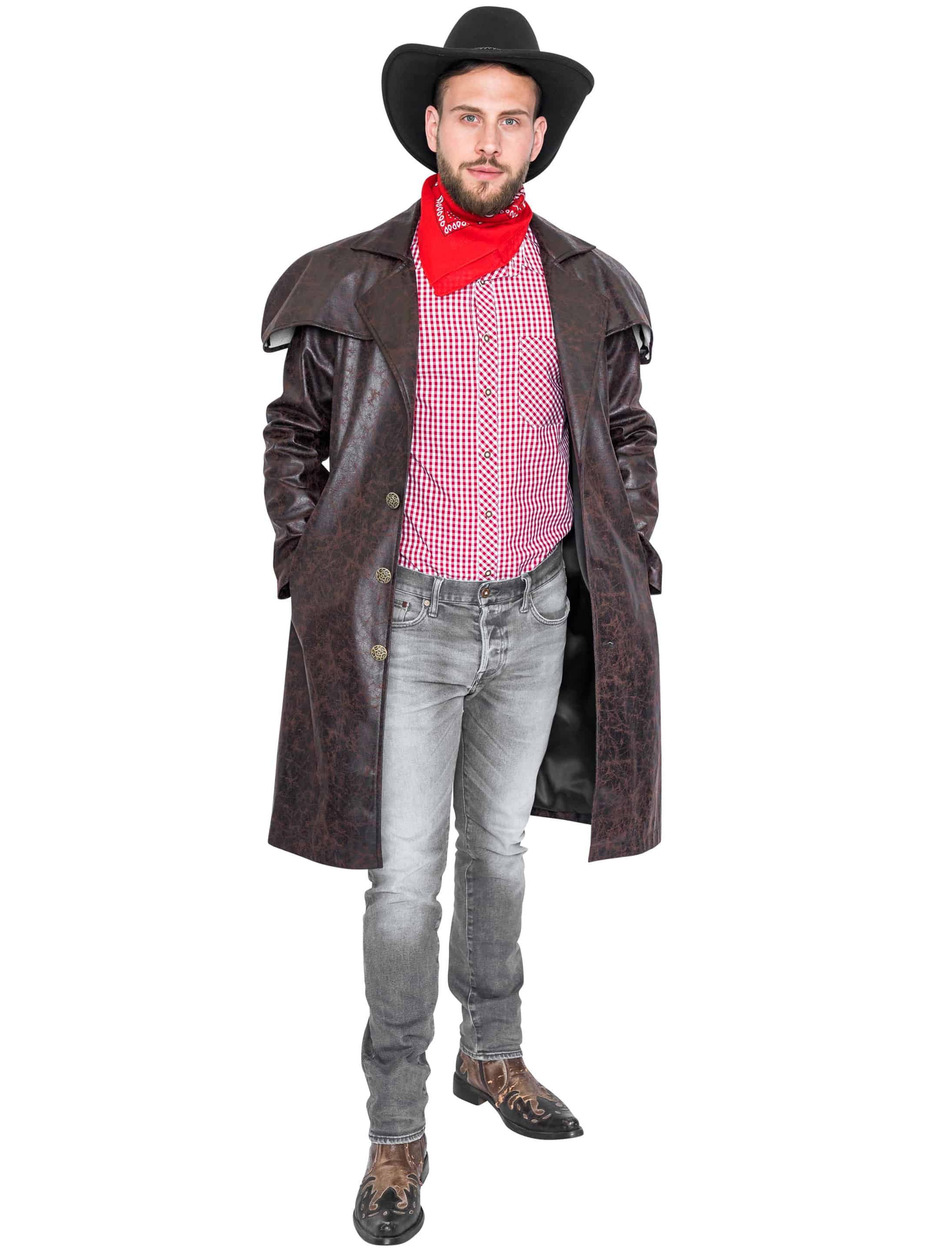 Mantel Cowboy dunkelbraun L/XL