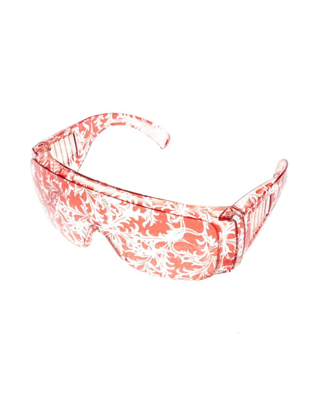 Brille mit Blumenprägung rot Brille mit Blumenprägung rot