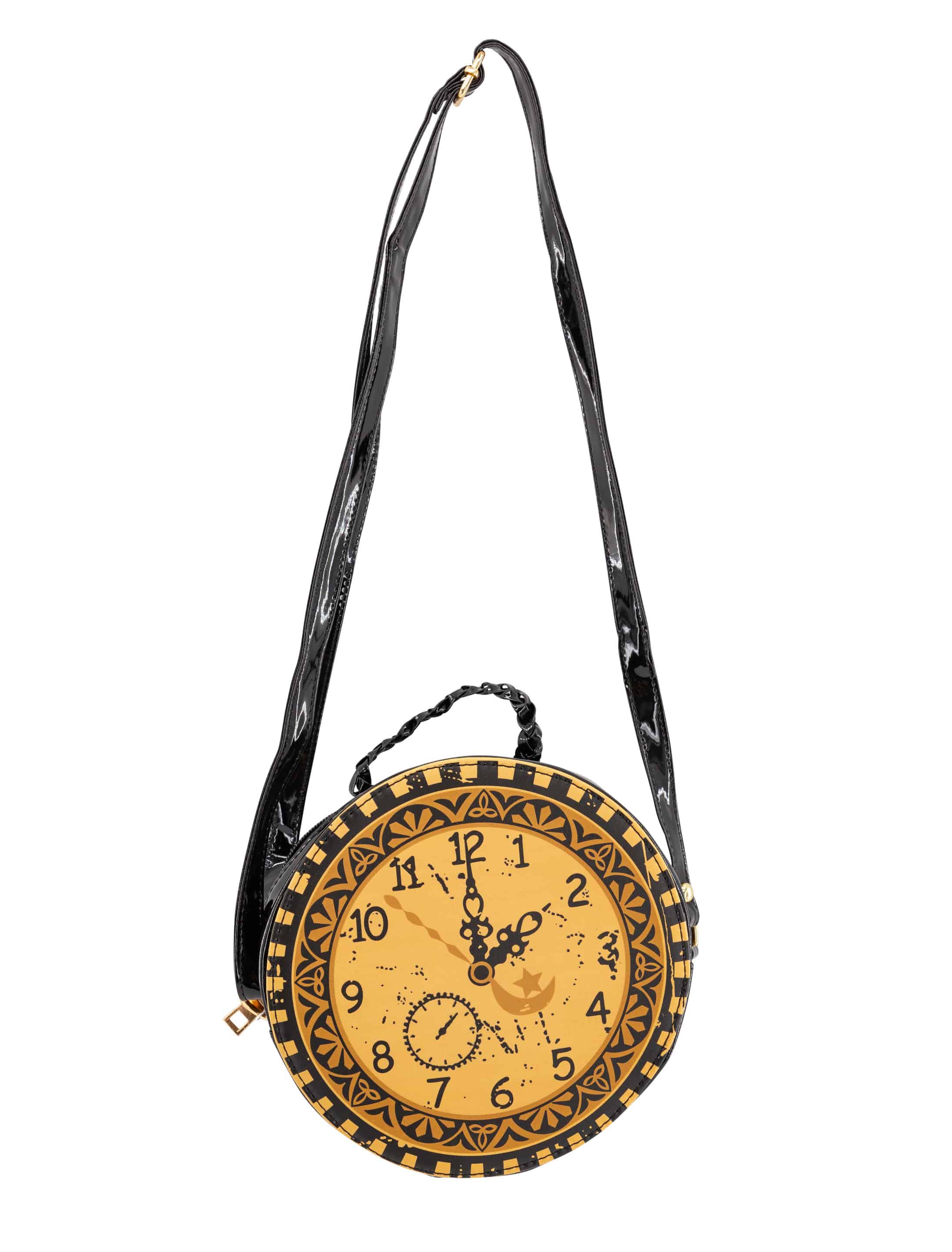 Tasche Steampunk braun mit Uhr