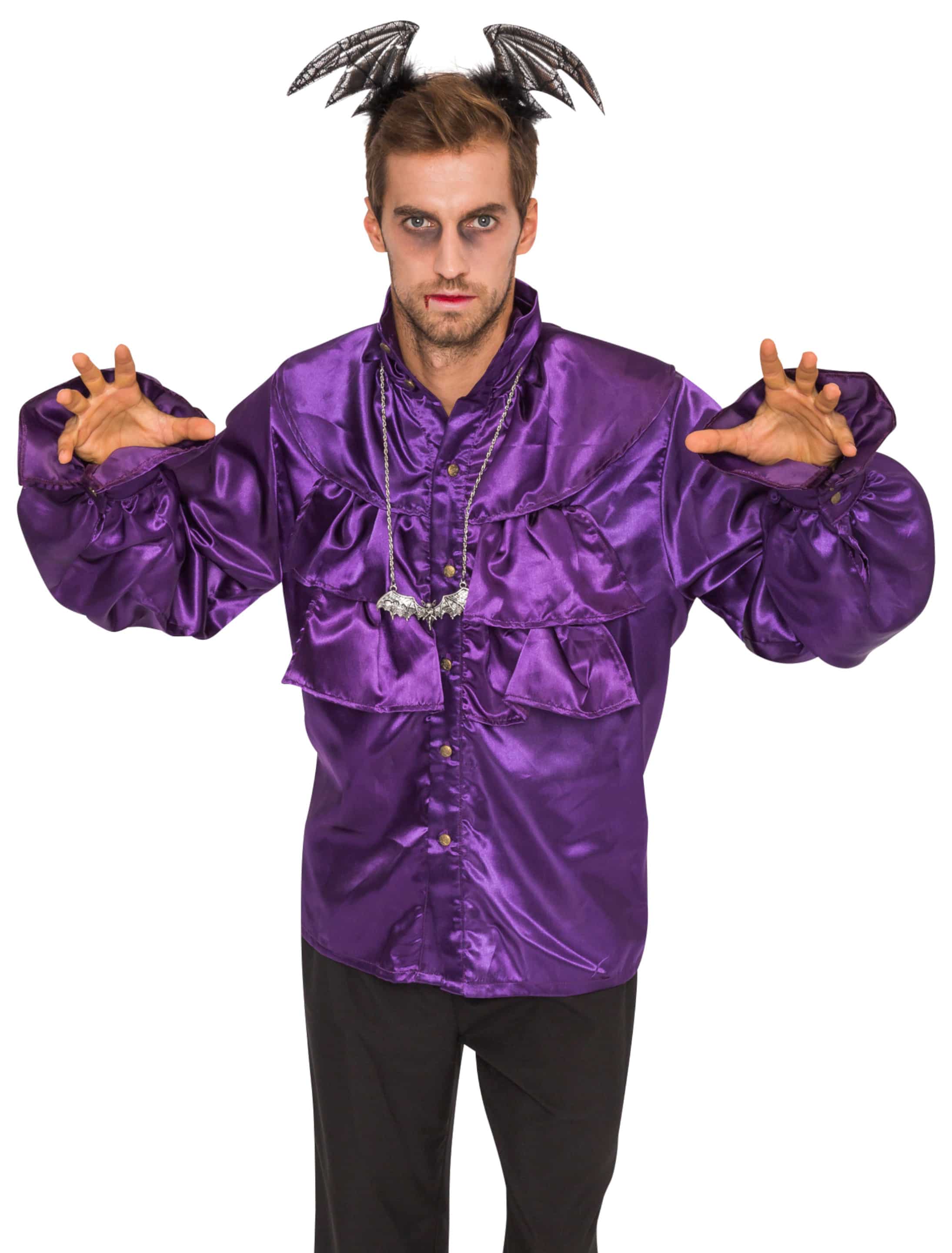 Hemd Vampir lila 2XL Hemd Vampir lila 2XL
