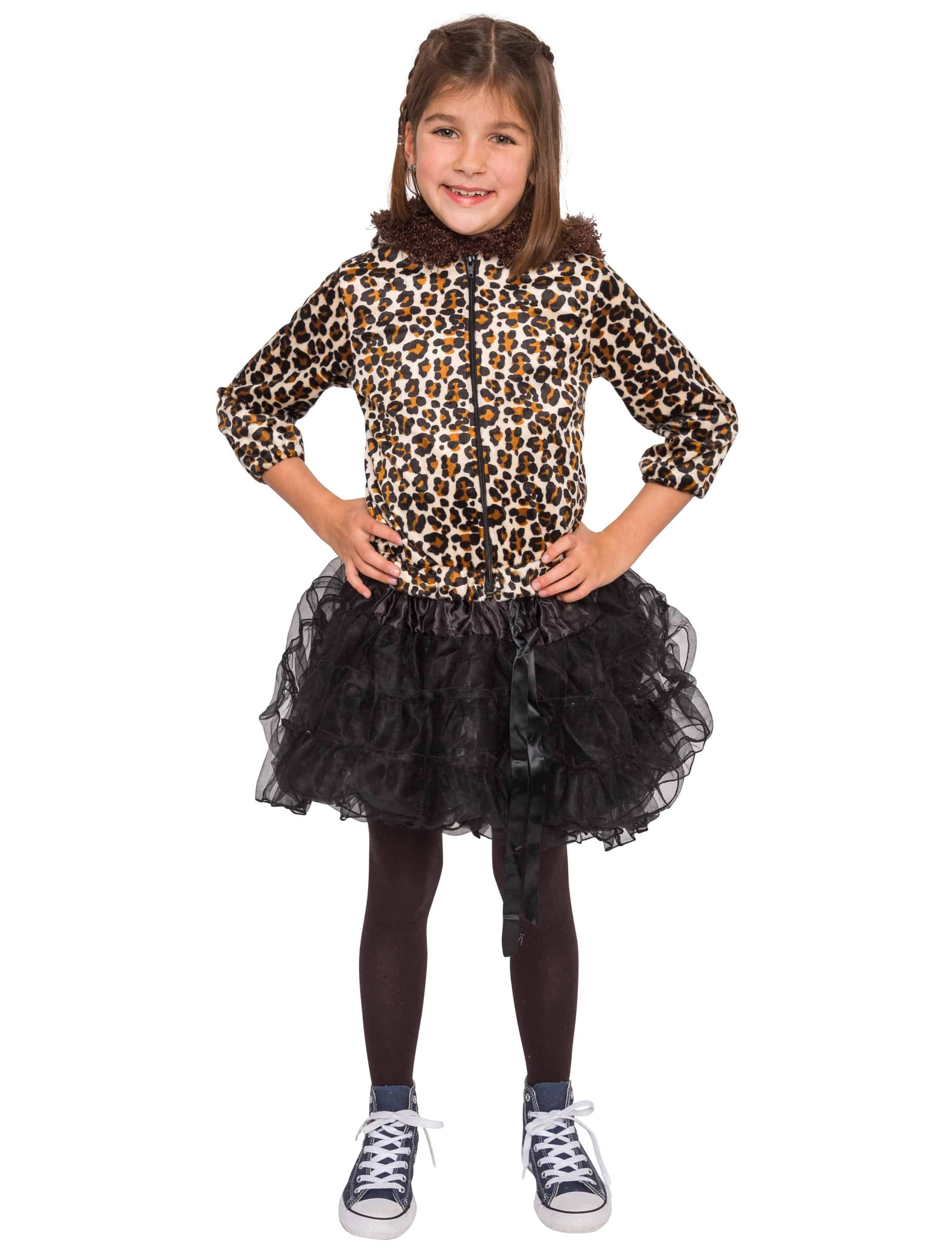 Jacke Leopard Kinder braun 164
