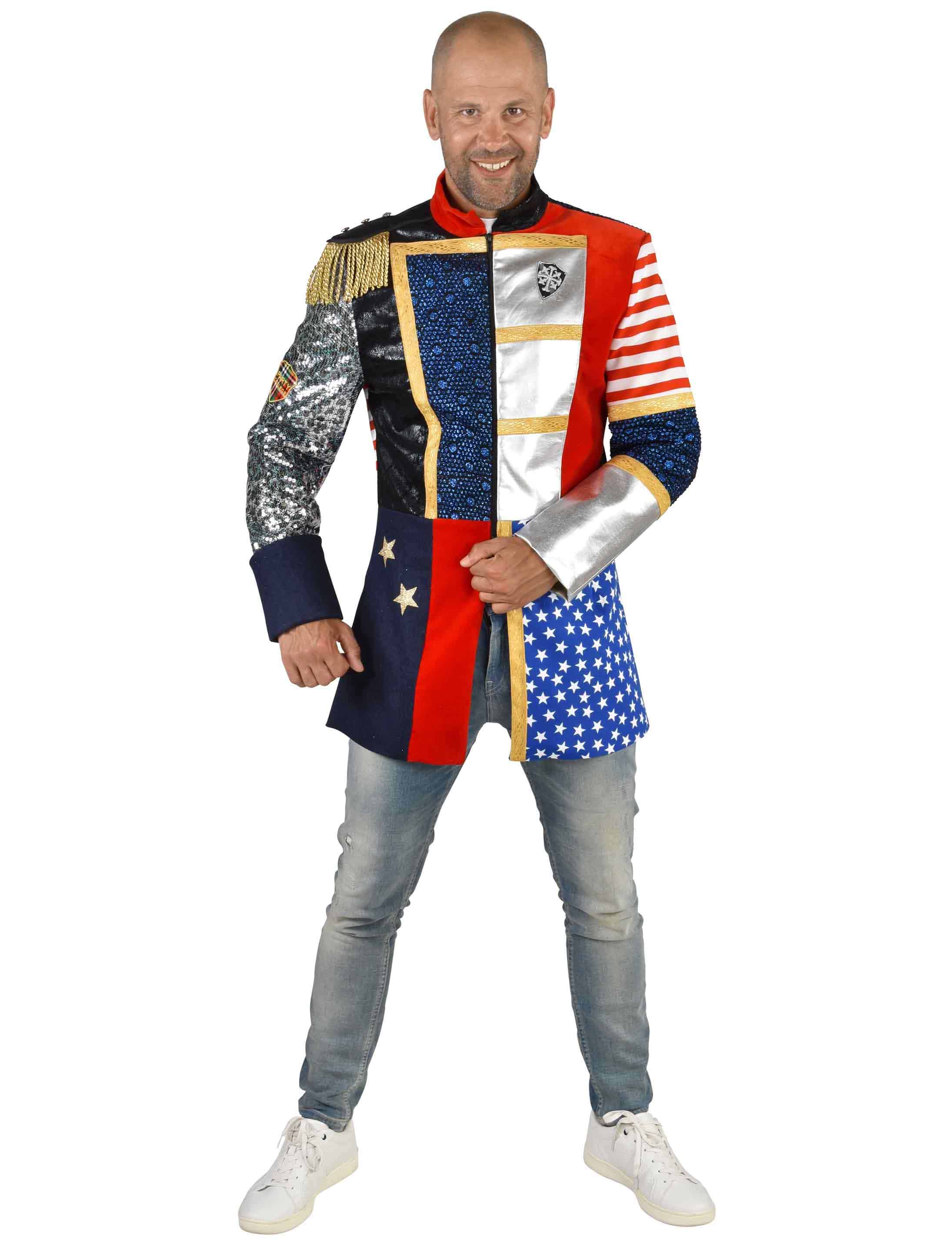 Mantel USA Herren bunt XL