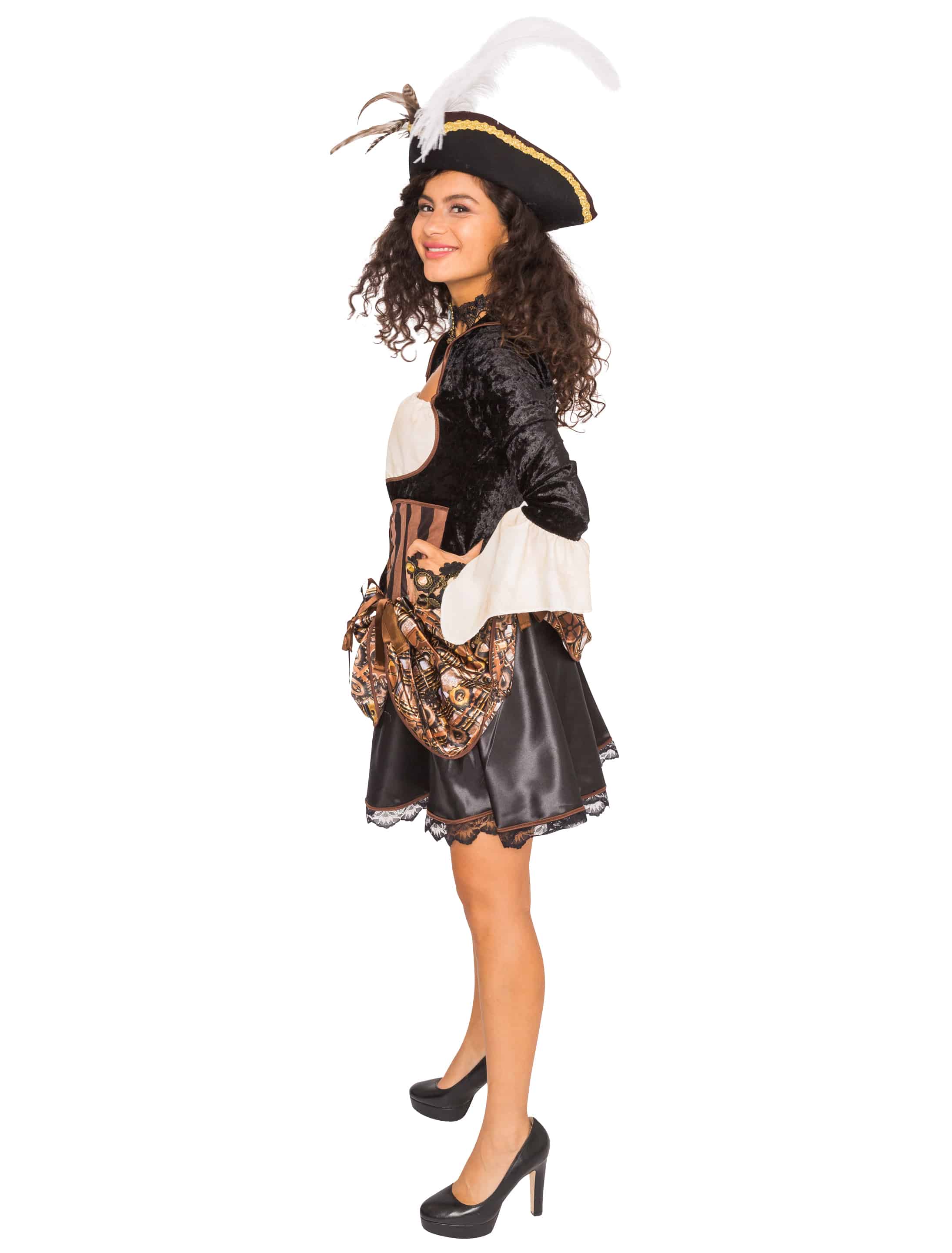 Kleid Steampunk sexy bronze S