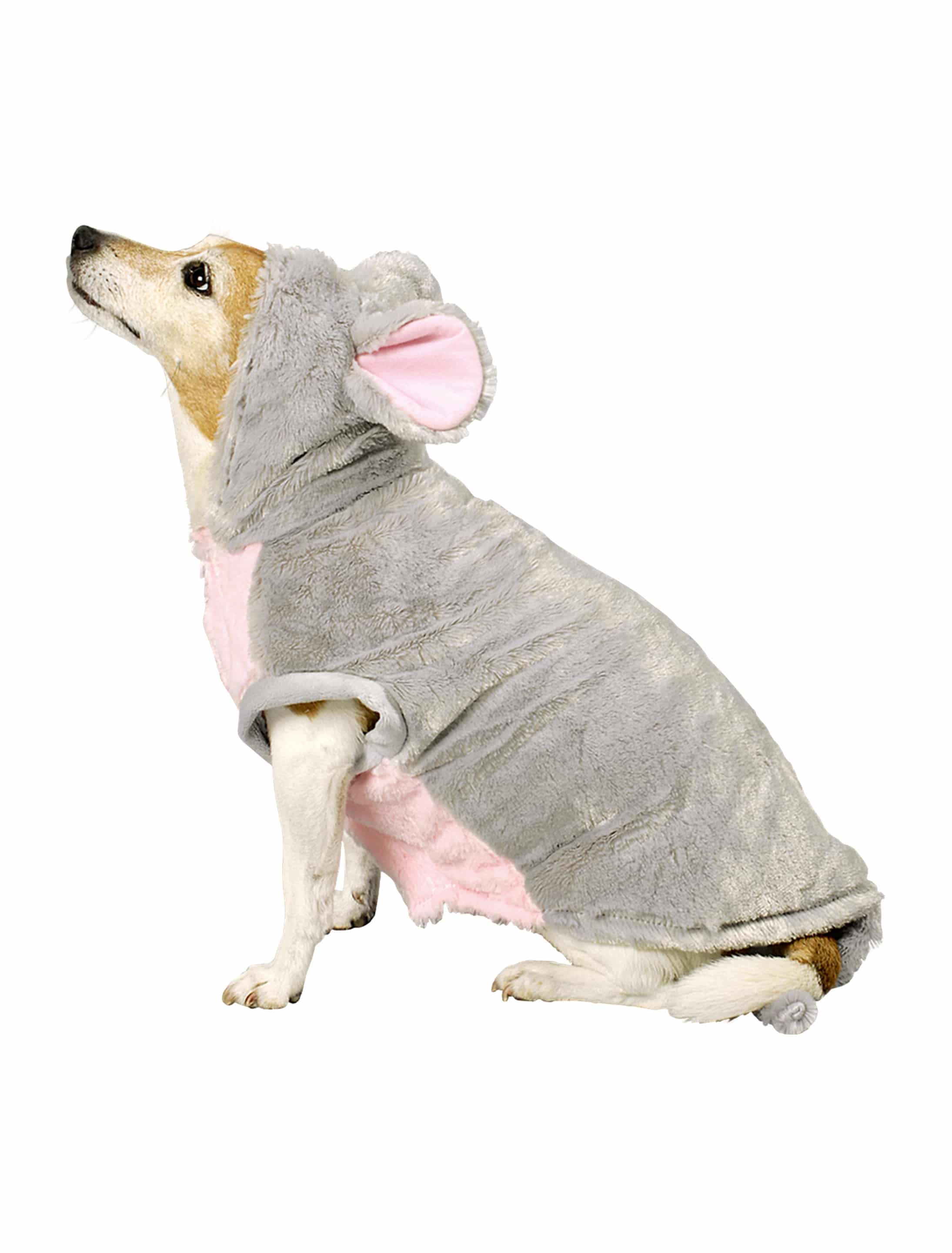 Hundekostüm Maus grau S