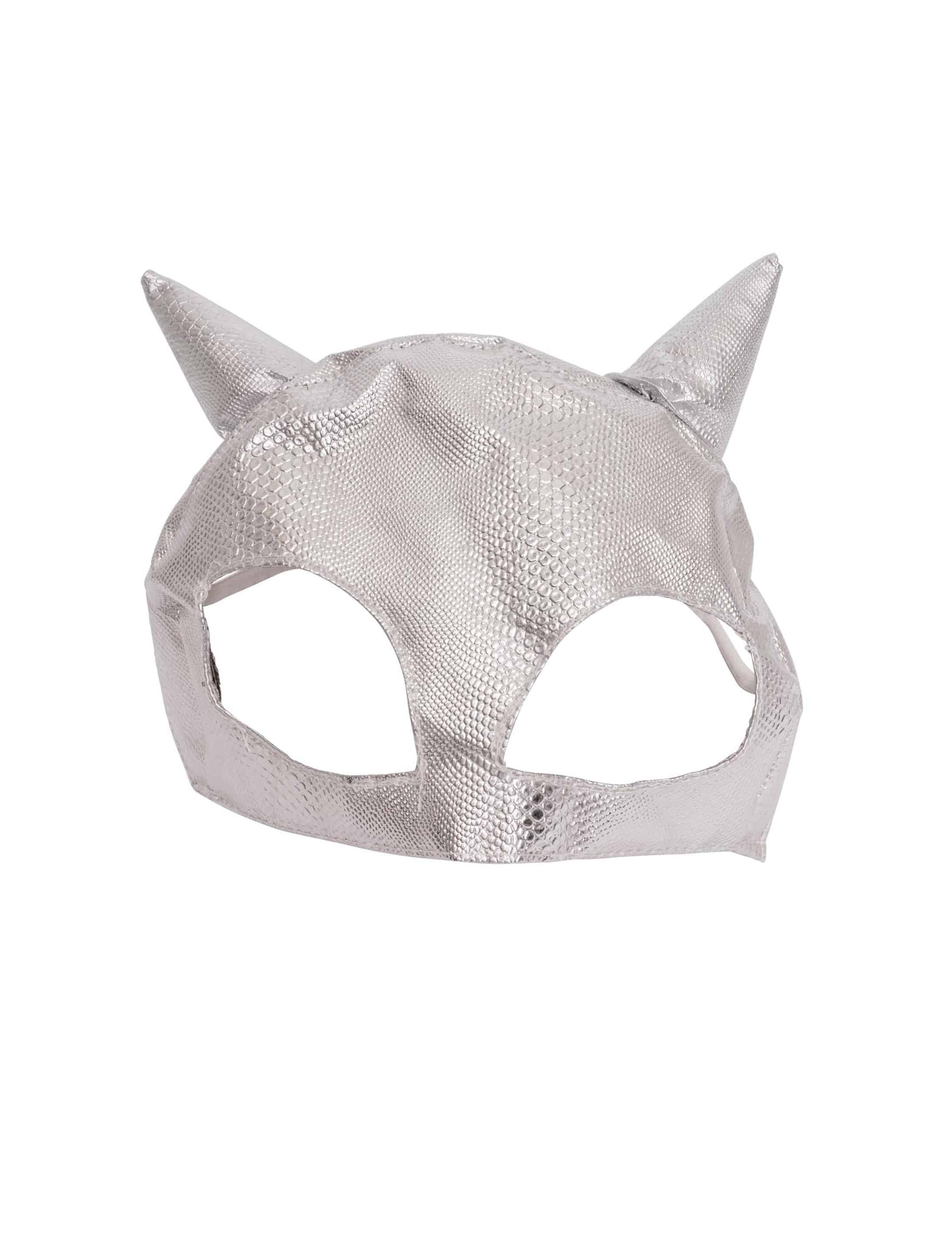 Maske Monster silber