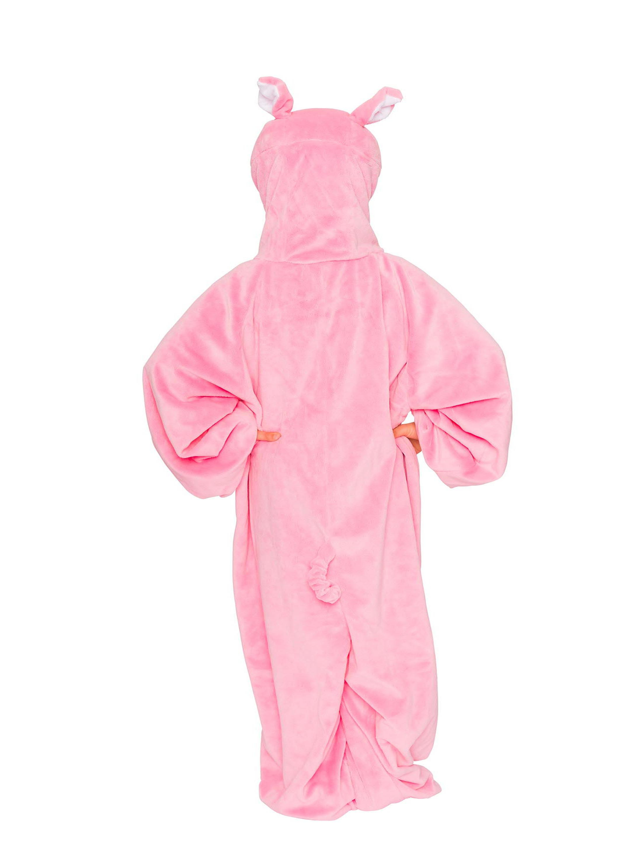 Overall Plüsch Schwein Kinder pink 140-164