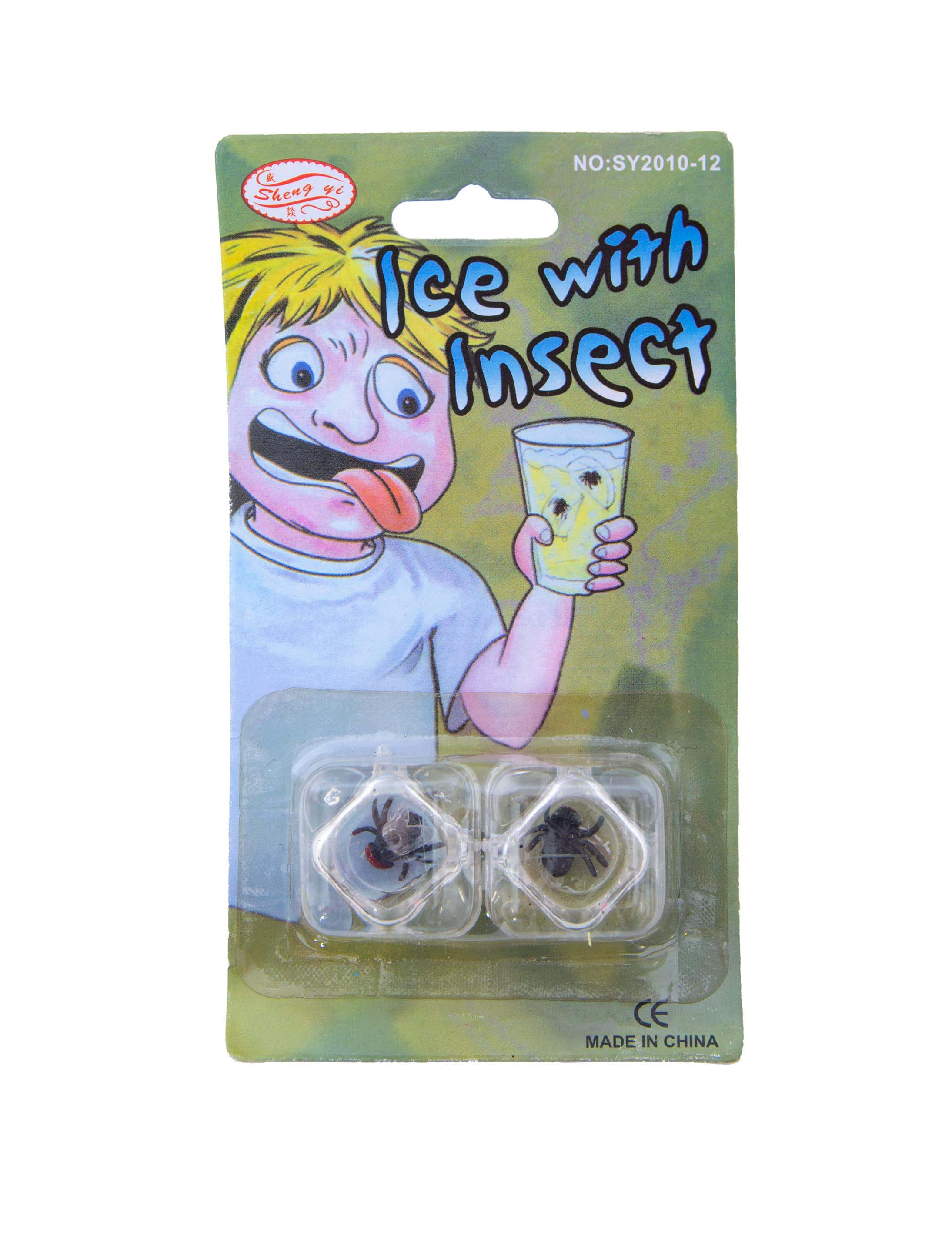 Eiswürfel mit Insekten