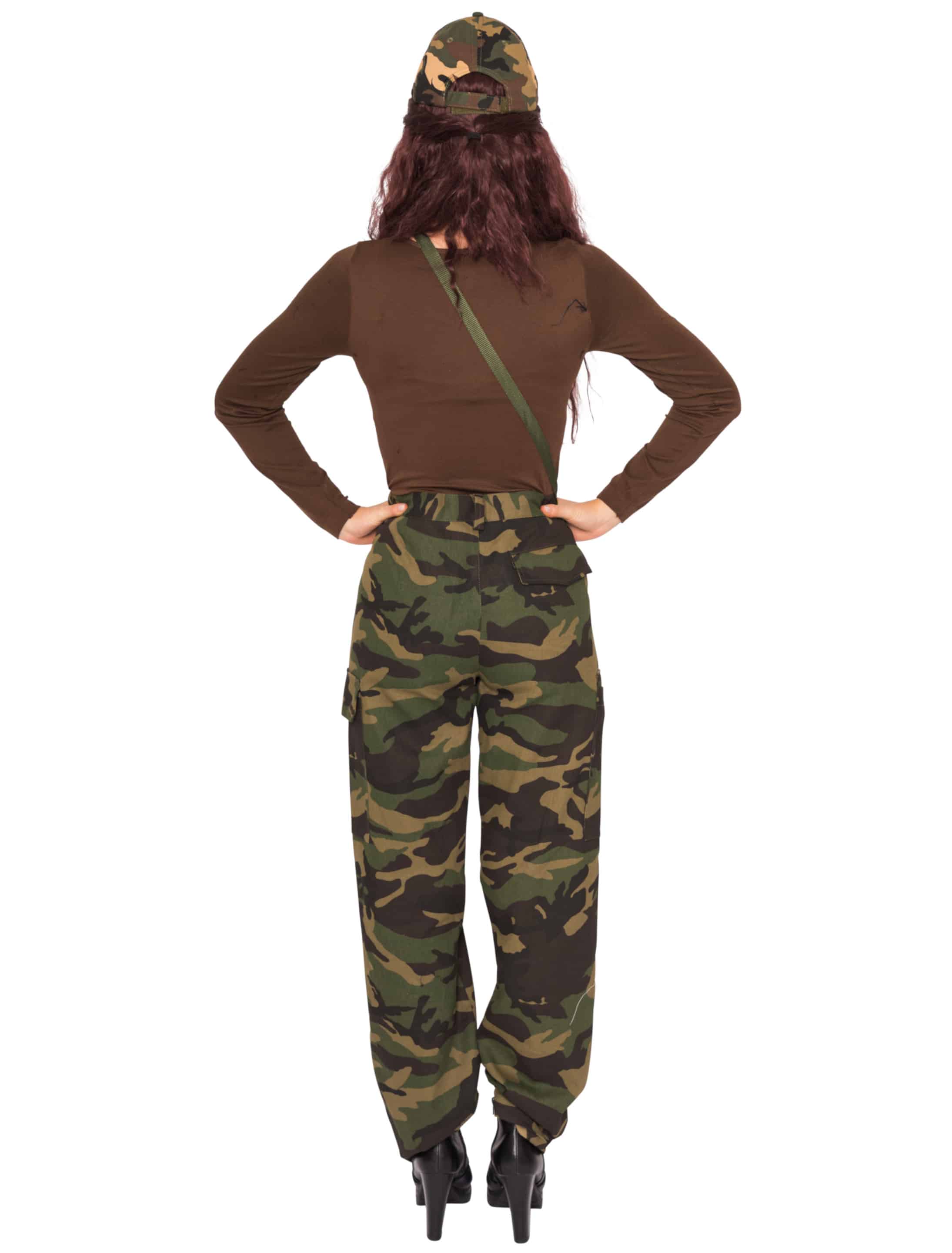 Hose Damen camouflage L