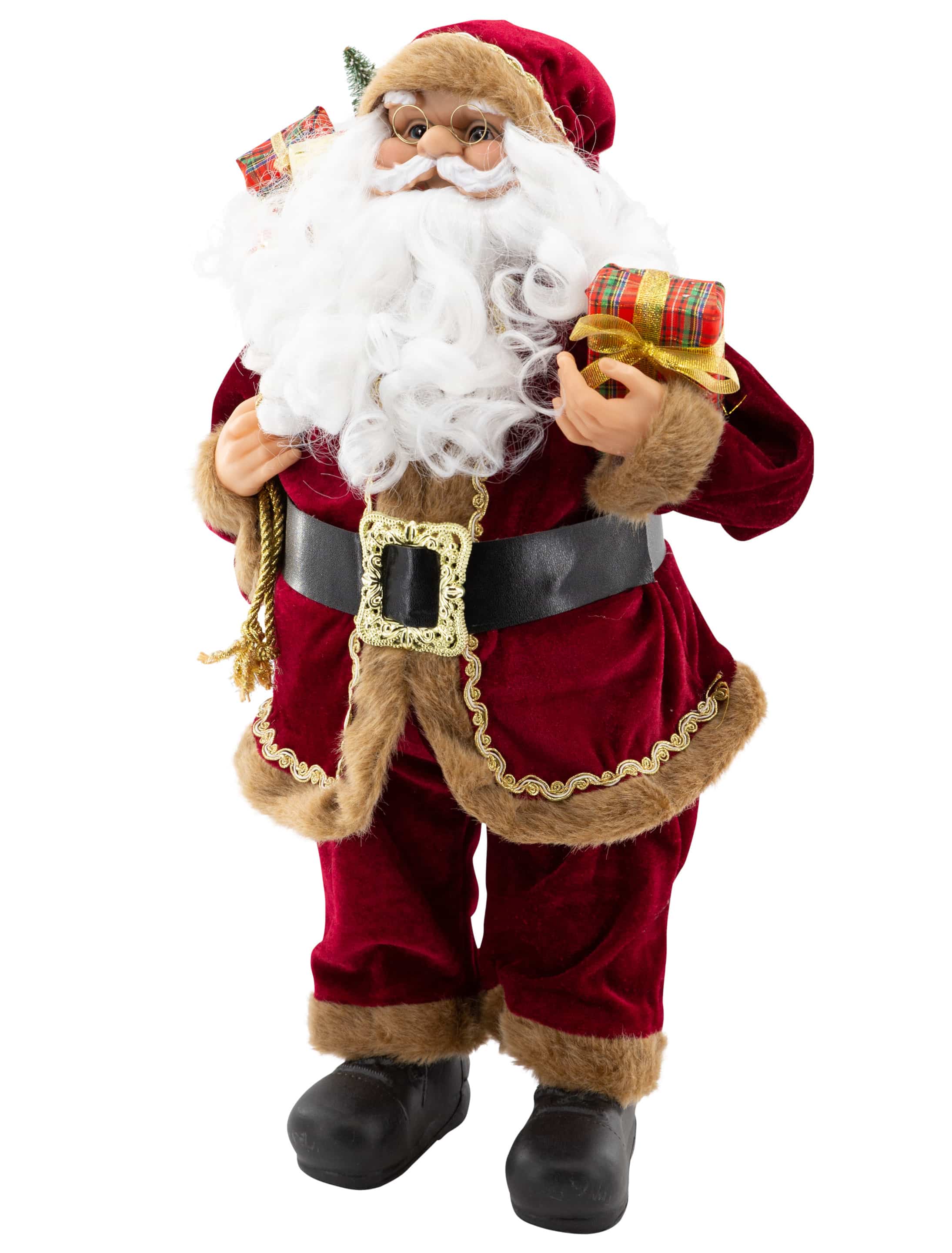 Weihnachtsmann 60cm weinrot Weihnachtsmann 60cm weinrot
