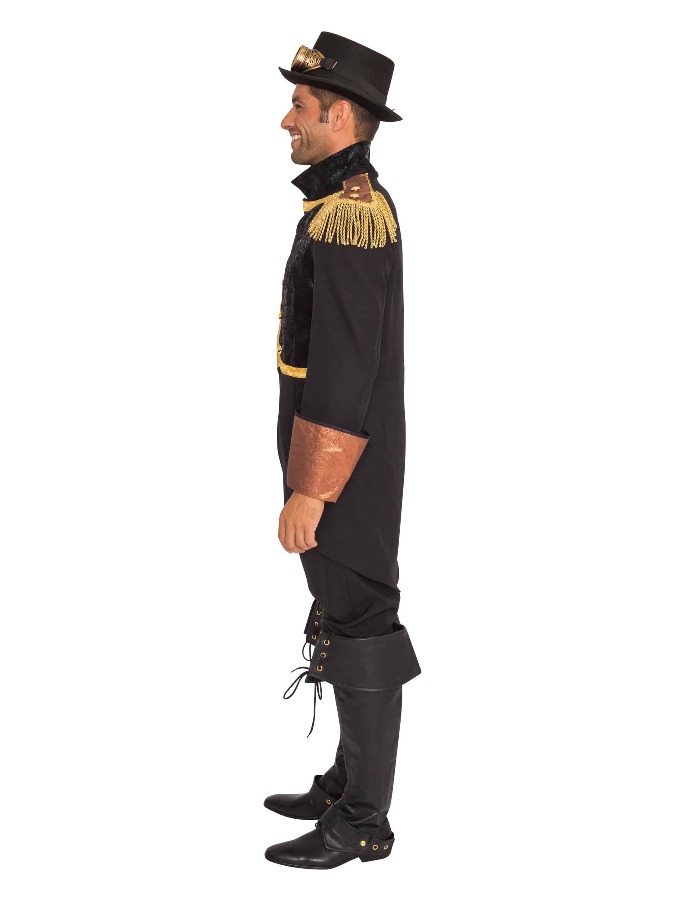 Mantel Steampunk Herren schwarz 2XL