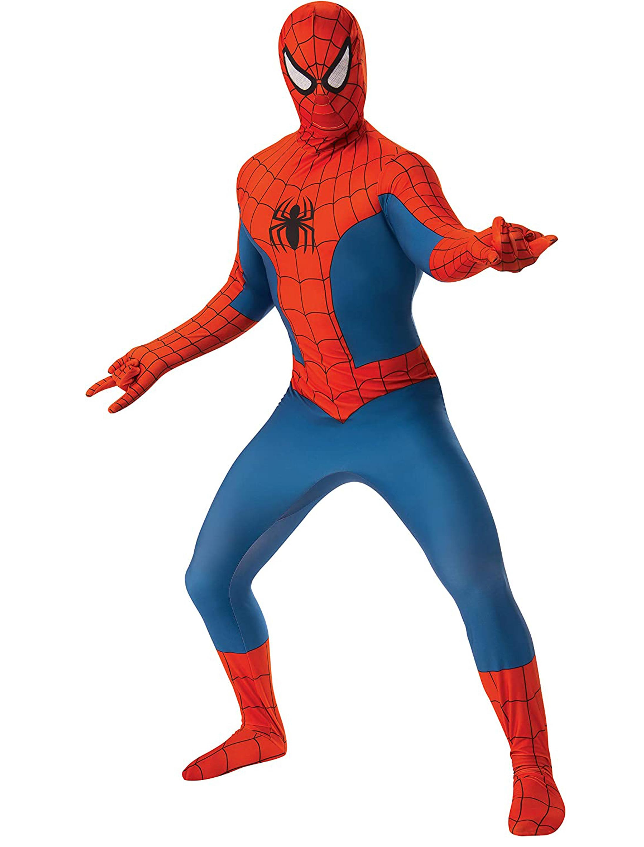 Spiderman 2nd Skin Erwachsene rot/blau XL