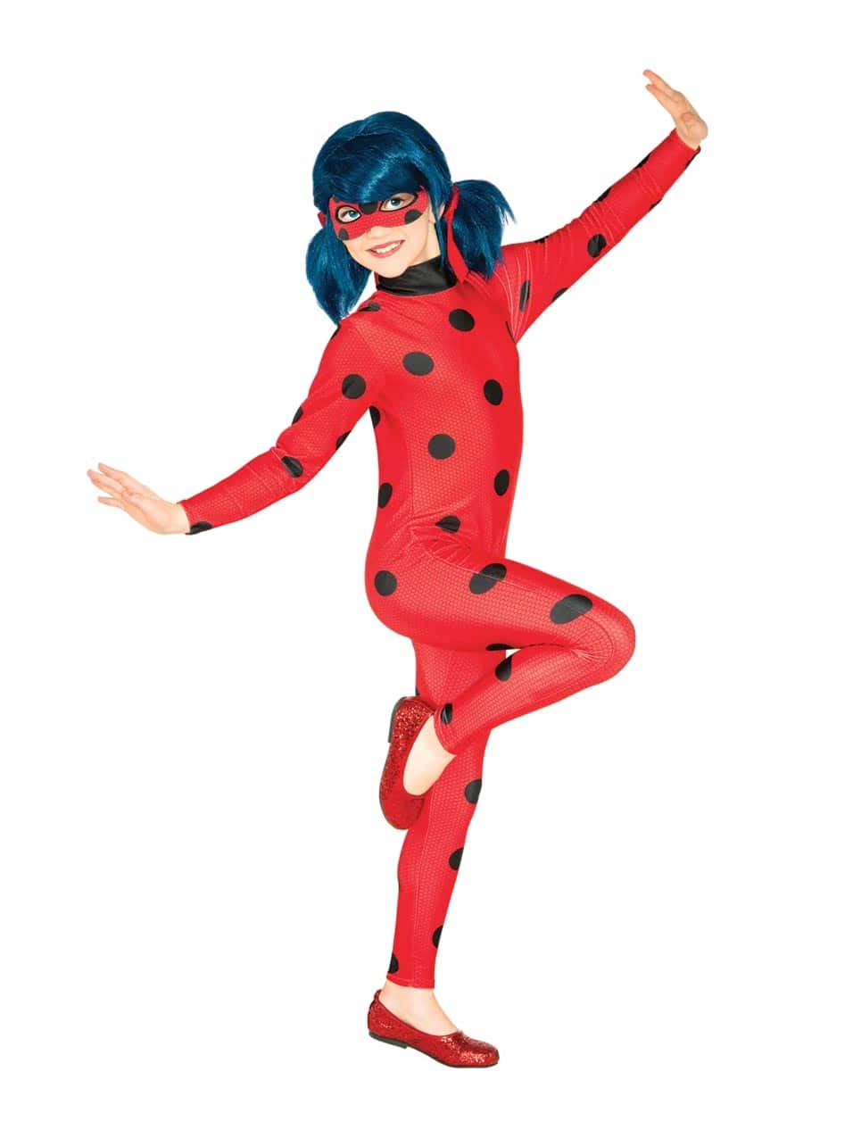 Miraculous Ladybug Kinder 2tlg. schwarz/rot 3-4 Jahre