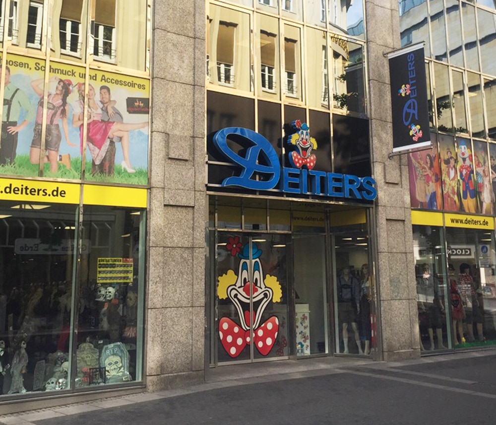 Deiters Kostümladen in Stuttgart Aussenansicht