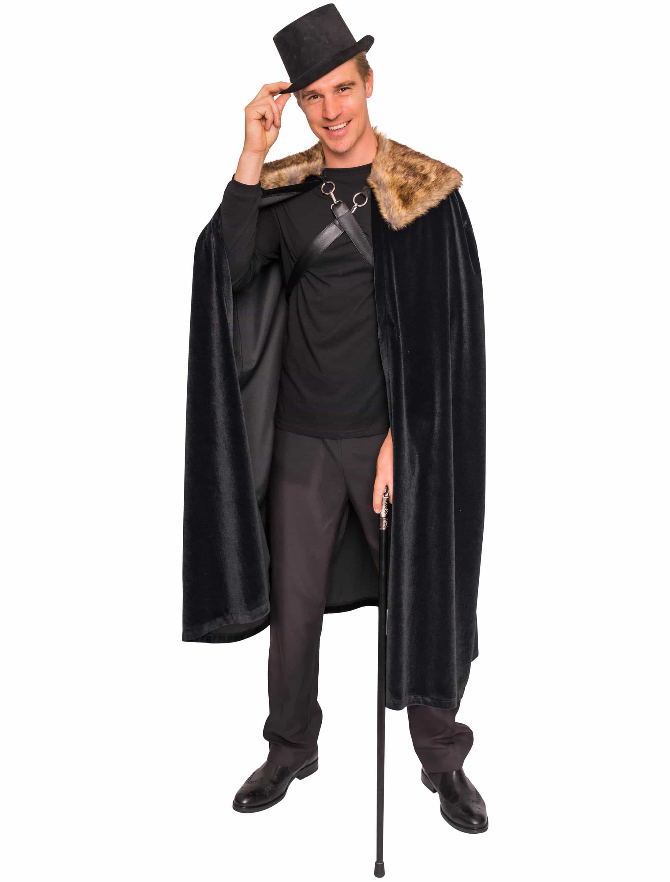 Cape lang schwarz Cape lang schwarz