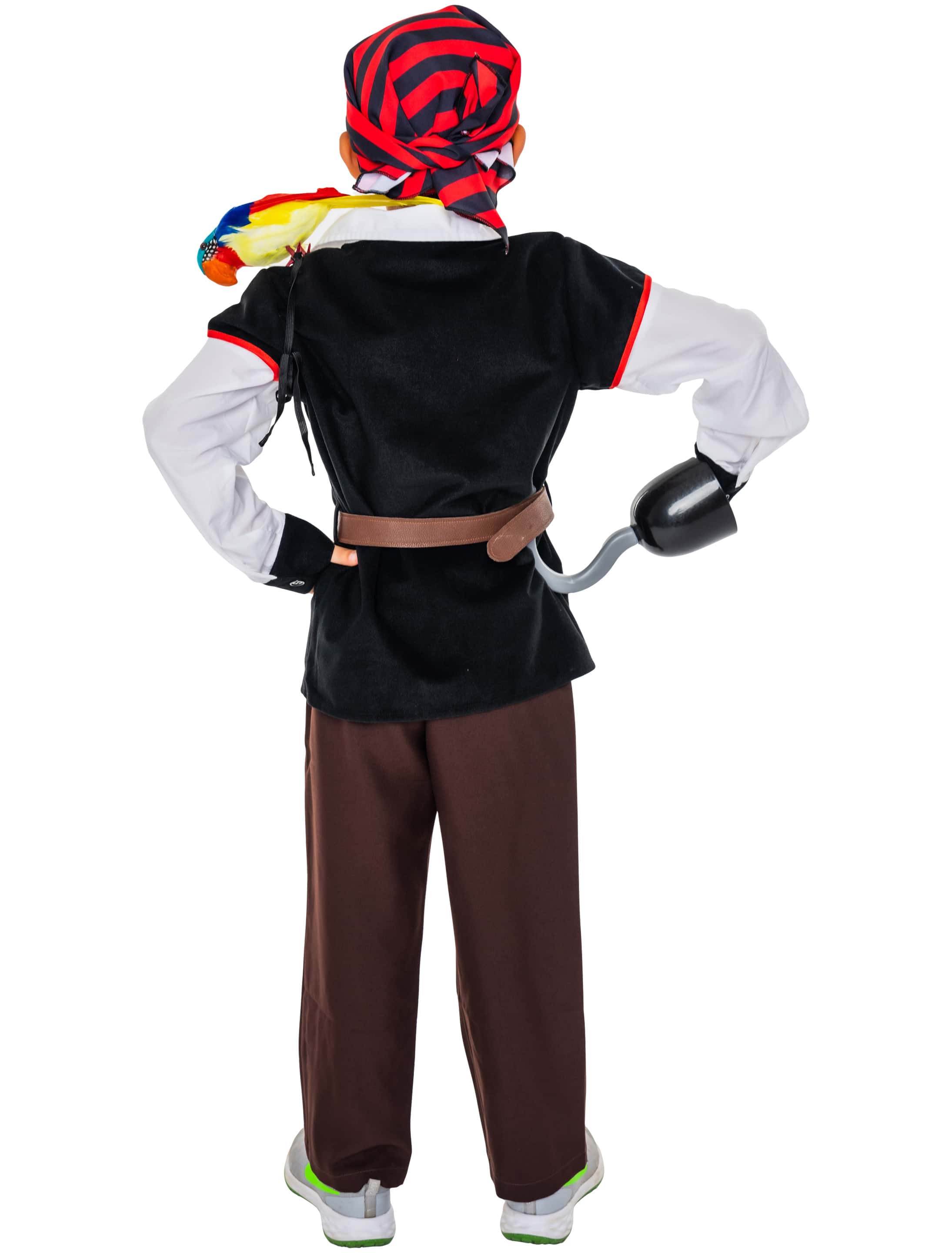 Kostüm Pirat 2-tlg. schwarz/braun 86/104