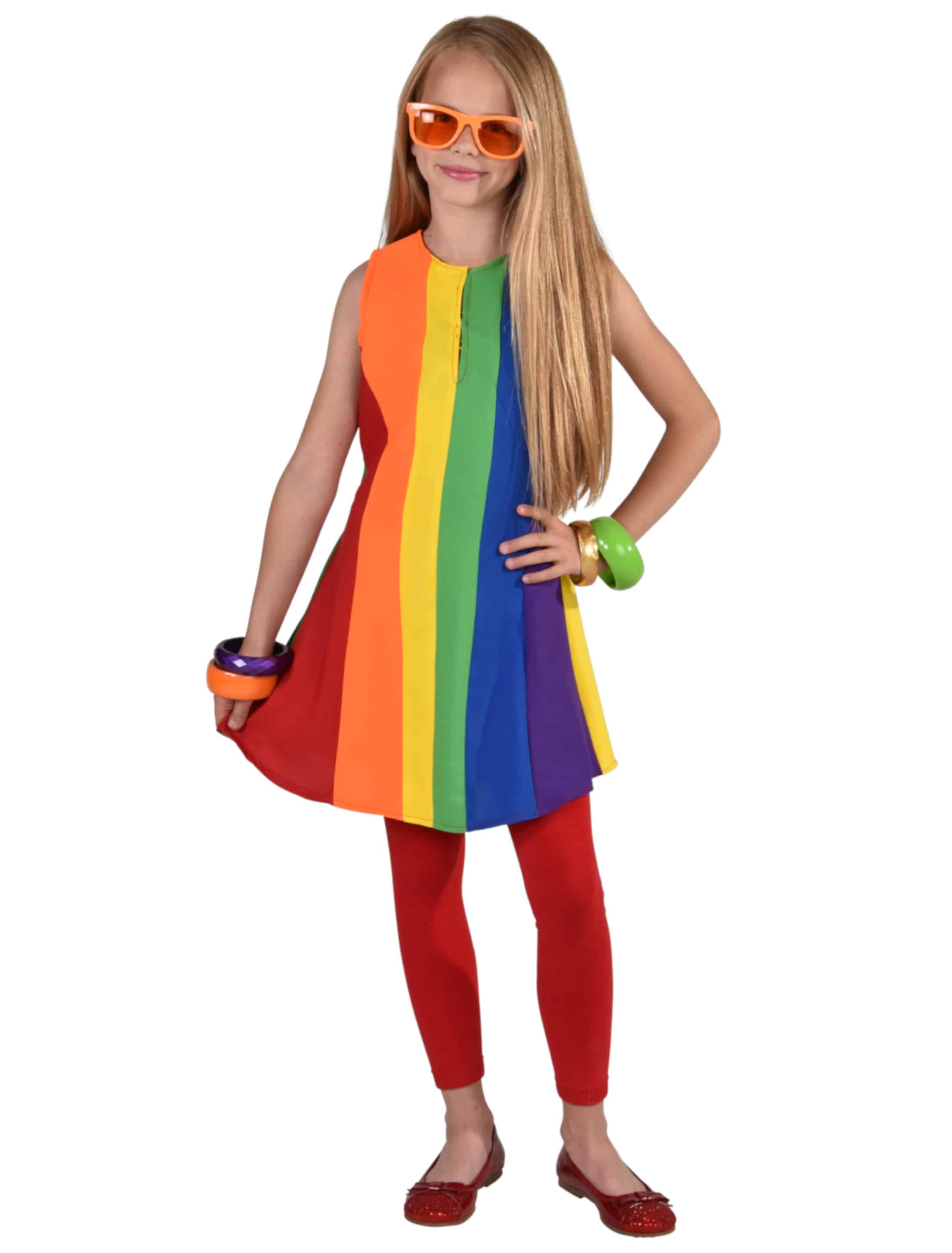 Kleid Rainbow Kinder Mädchen rainbow 98