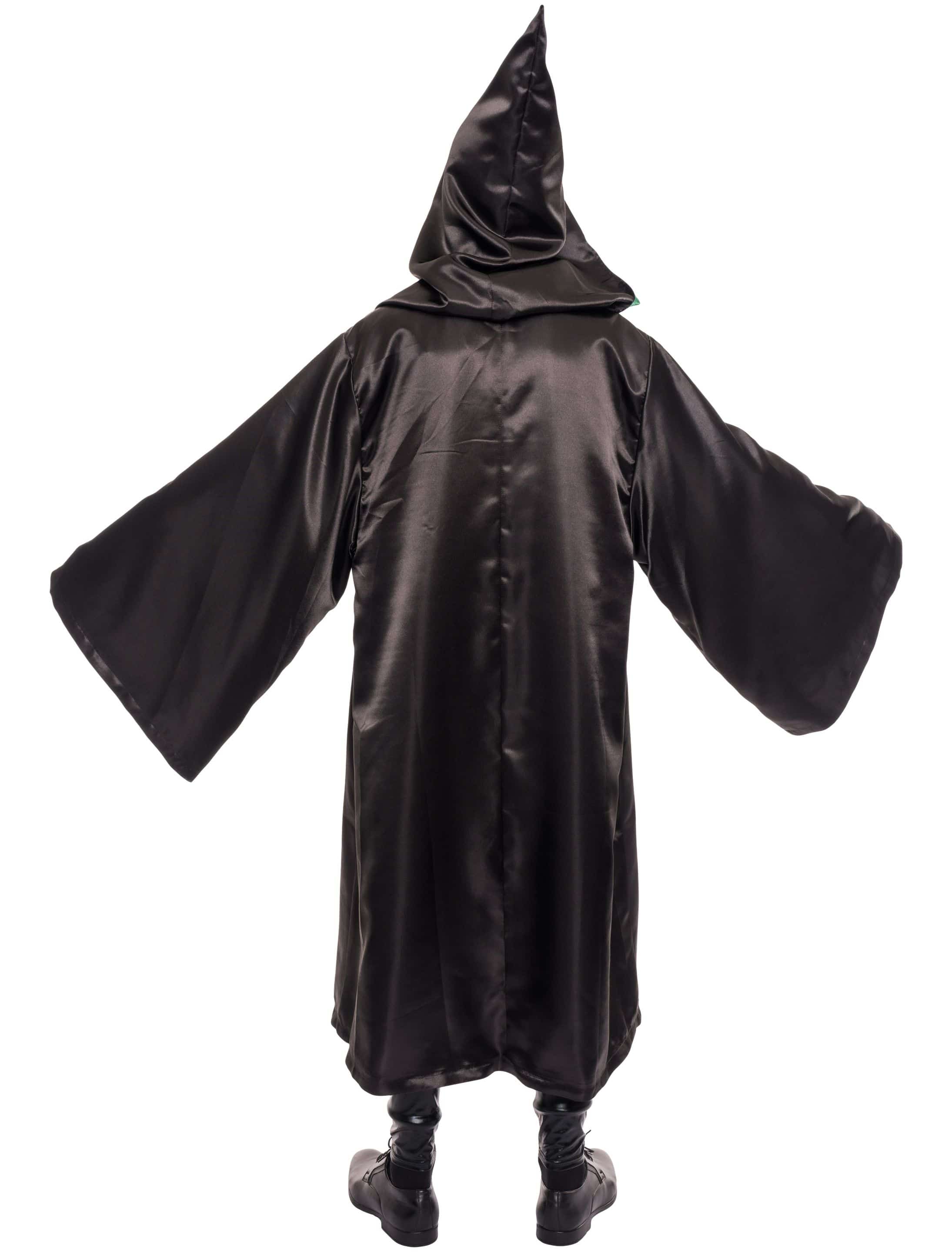 Zauberer Robe Erwachsene schwarz/grün one size