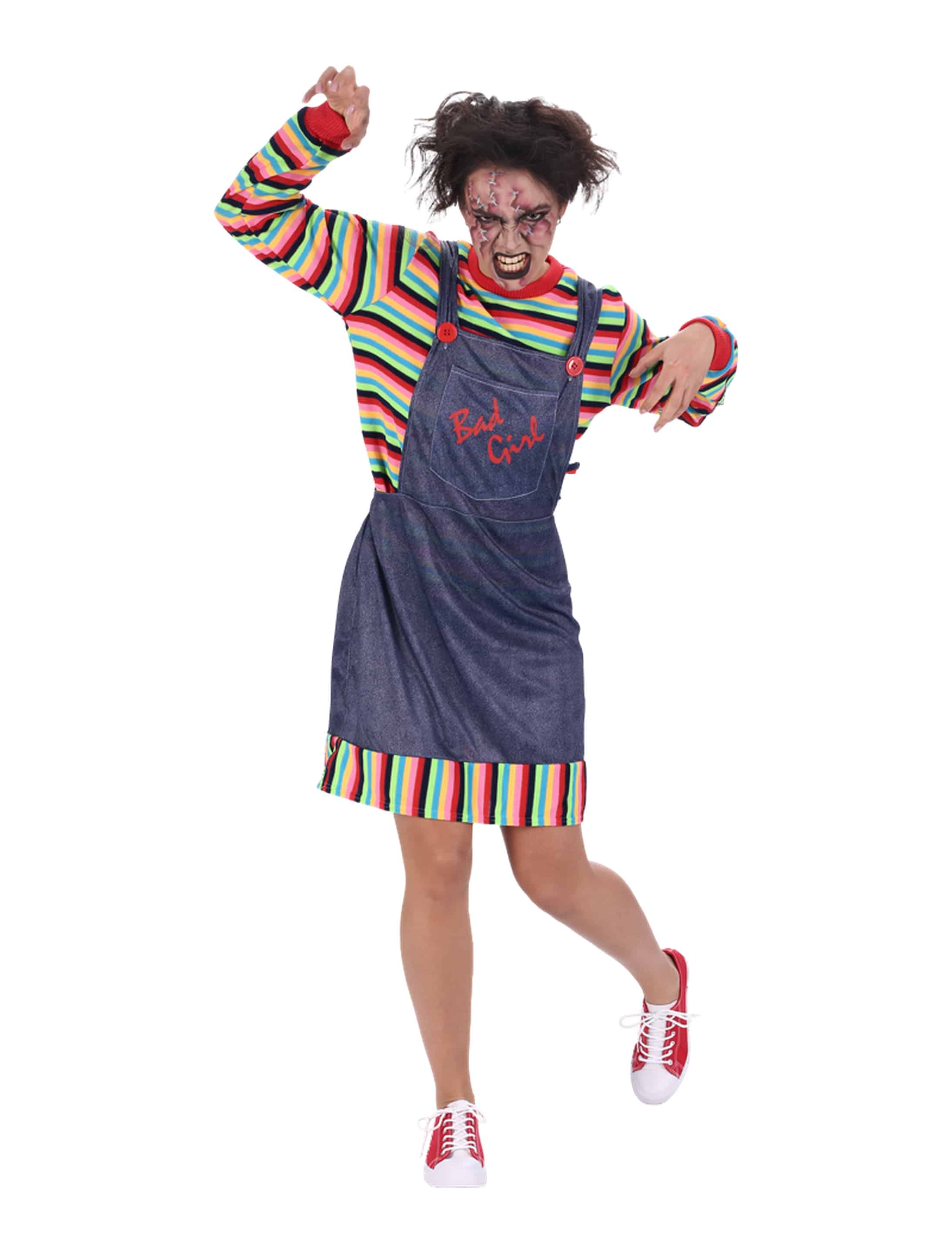 Kleid Killerchuck 2-tlg. Damen bunt L