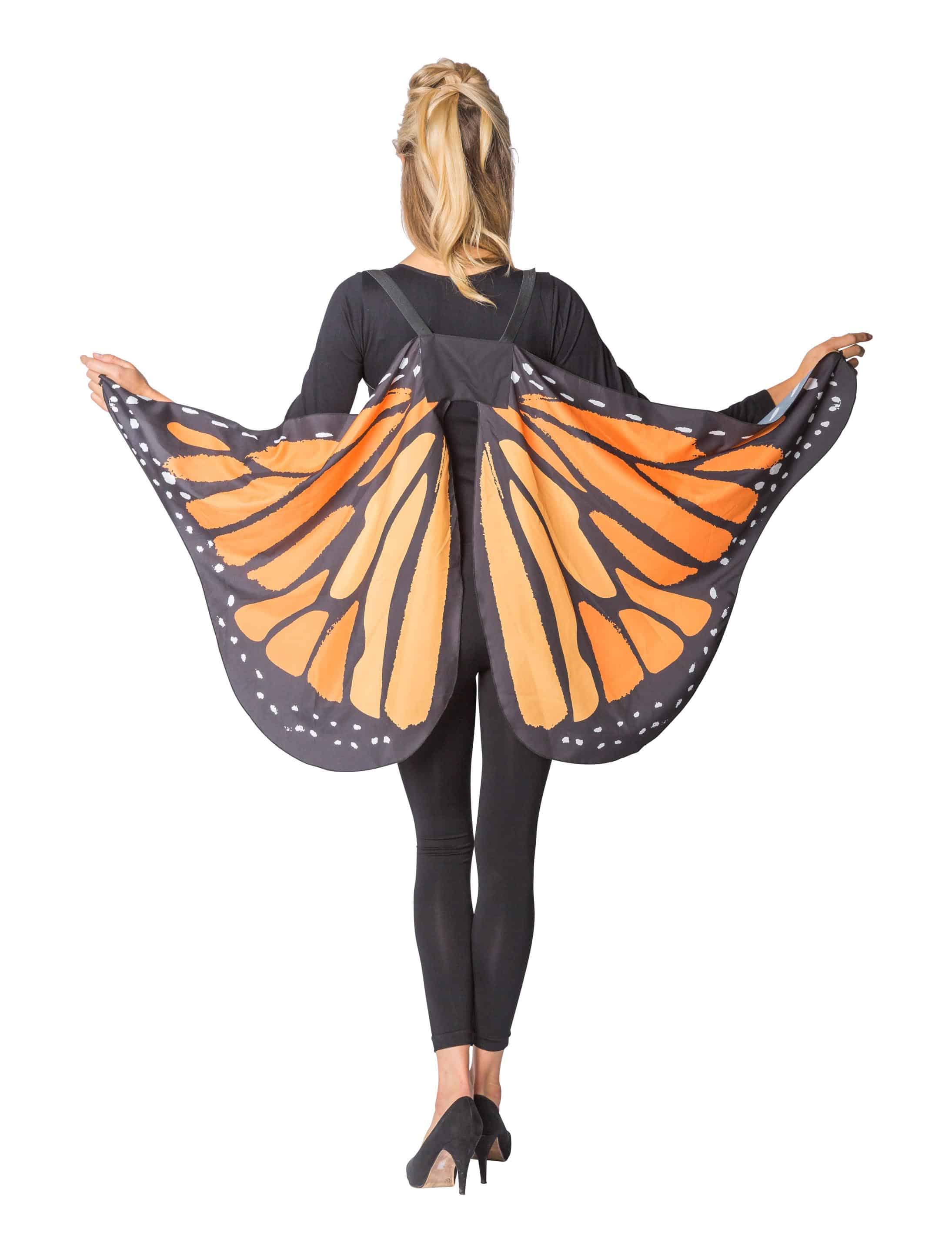 Schmetterlingsflügel 143x65cm orange
