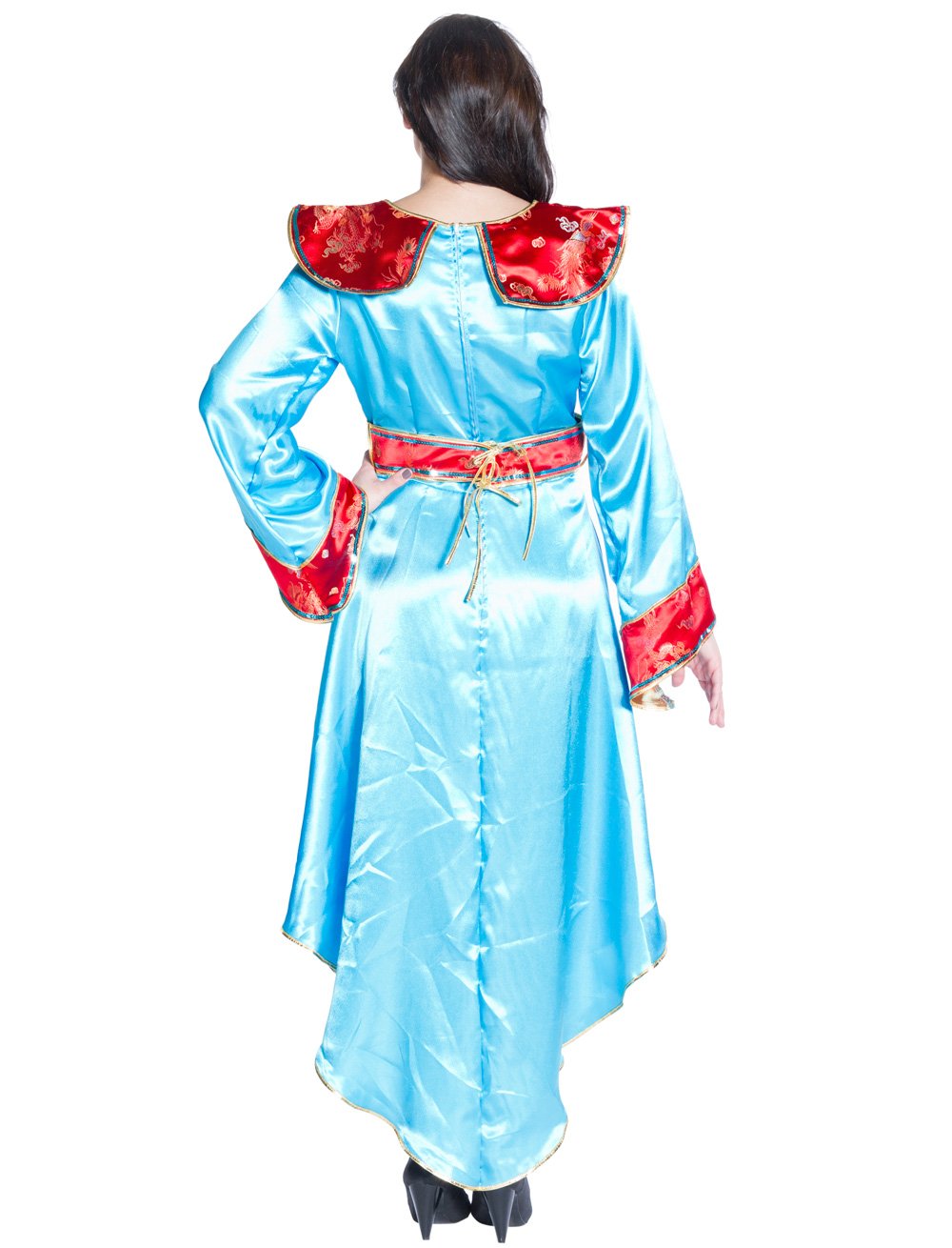 Kleid Samurai Damen blau 46