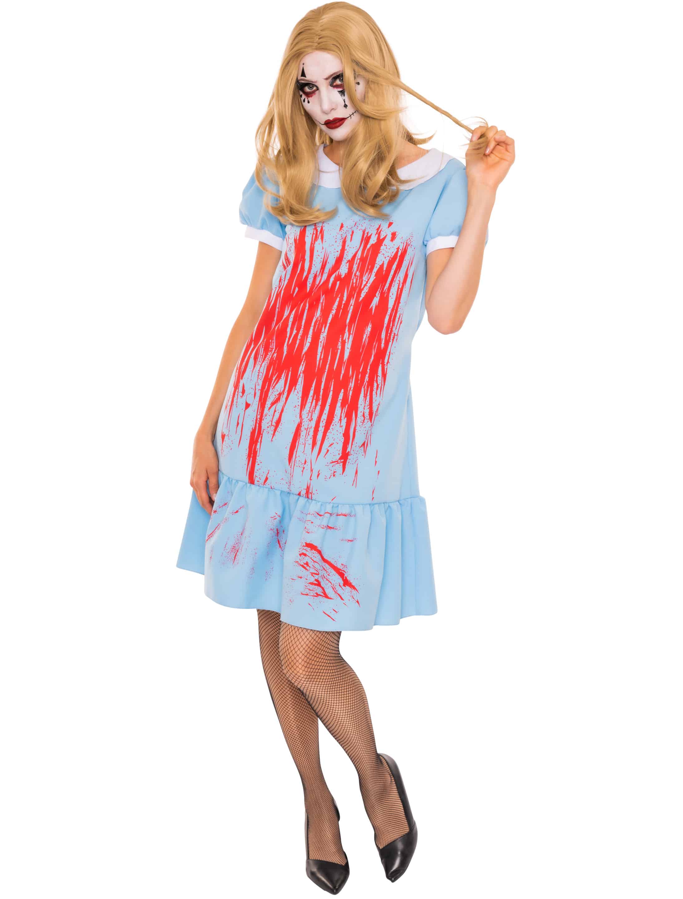 Kleid Alice Damen mit Blut hellblau L