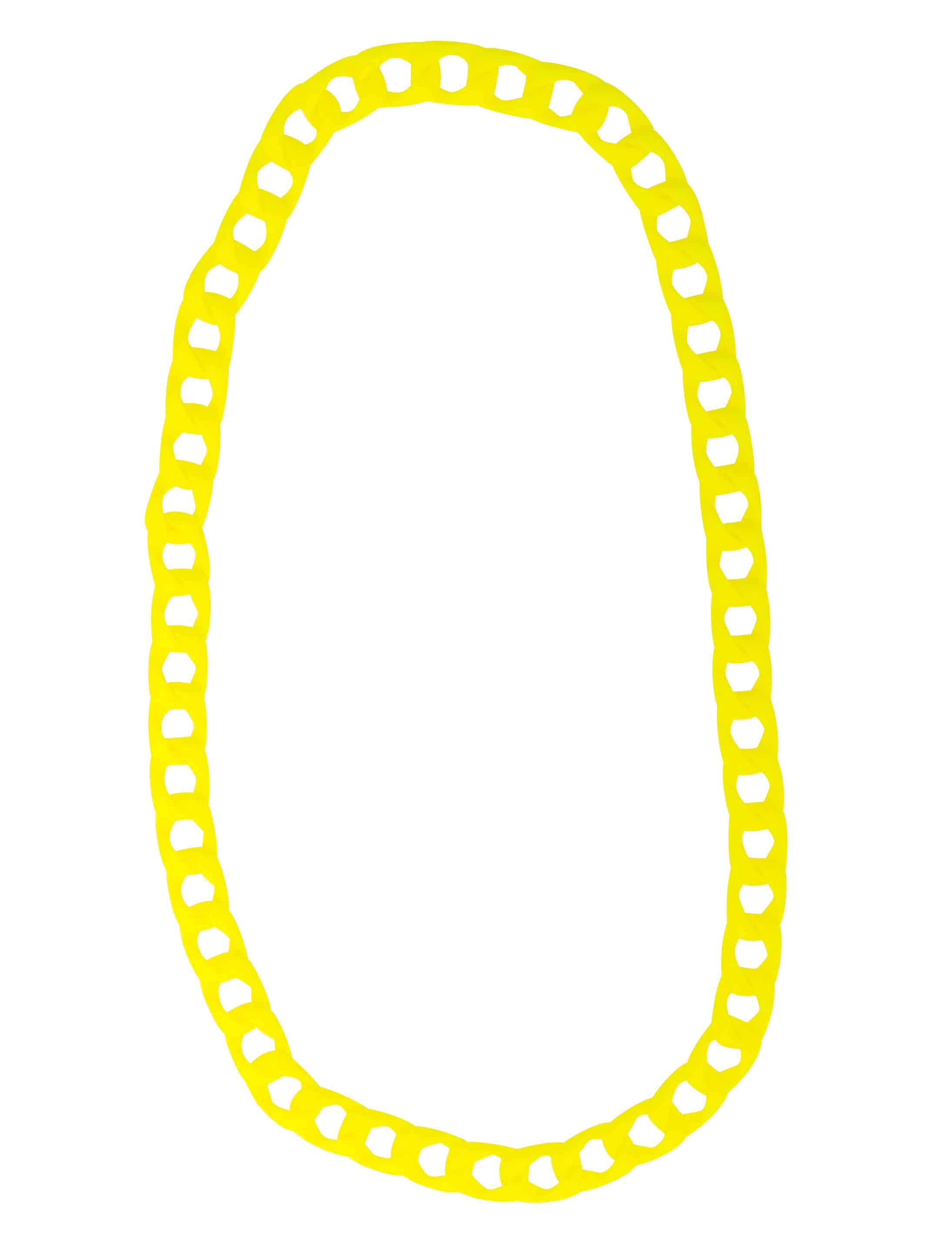 Halskette neongelb