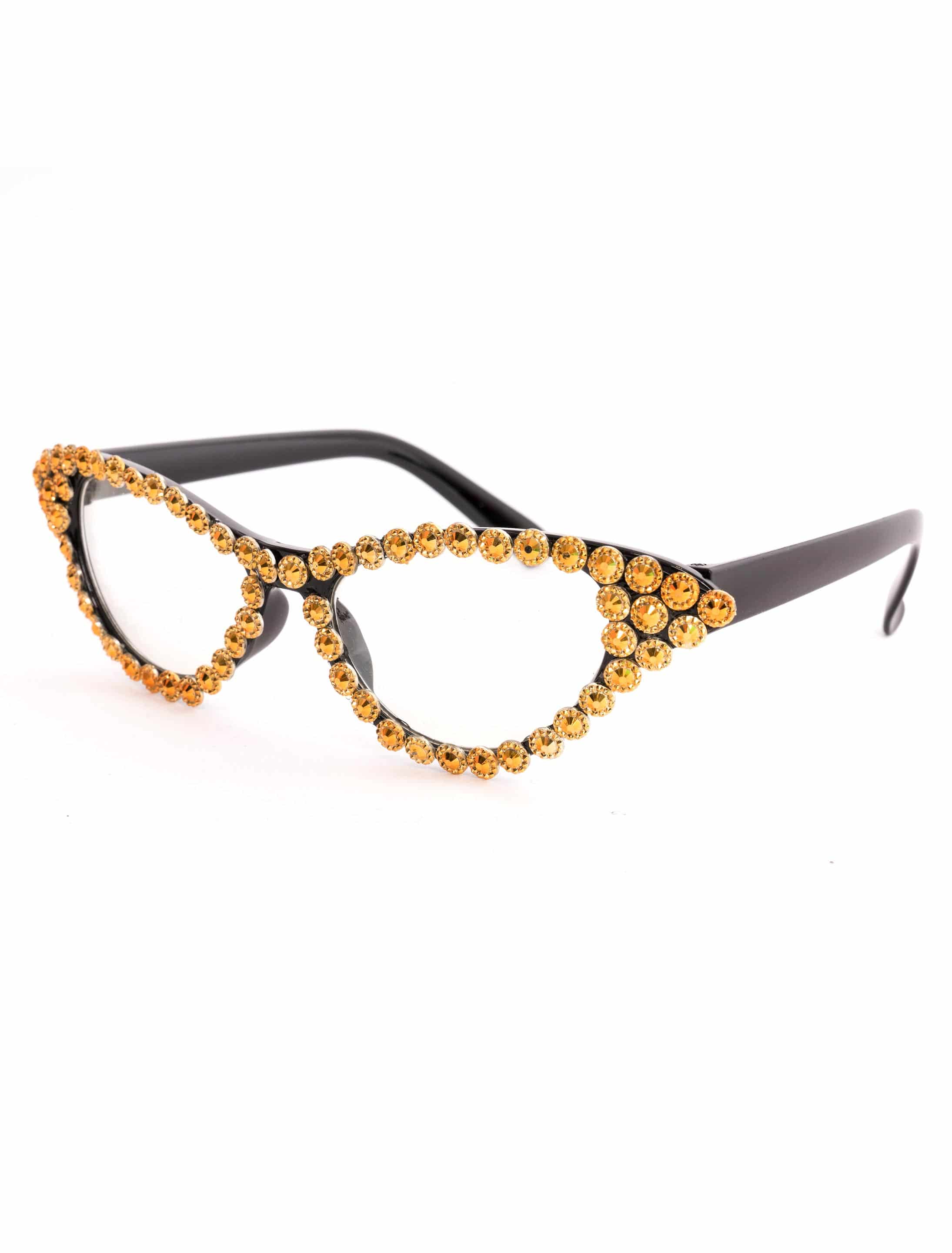 Brille Diamantoptik gold