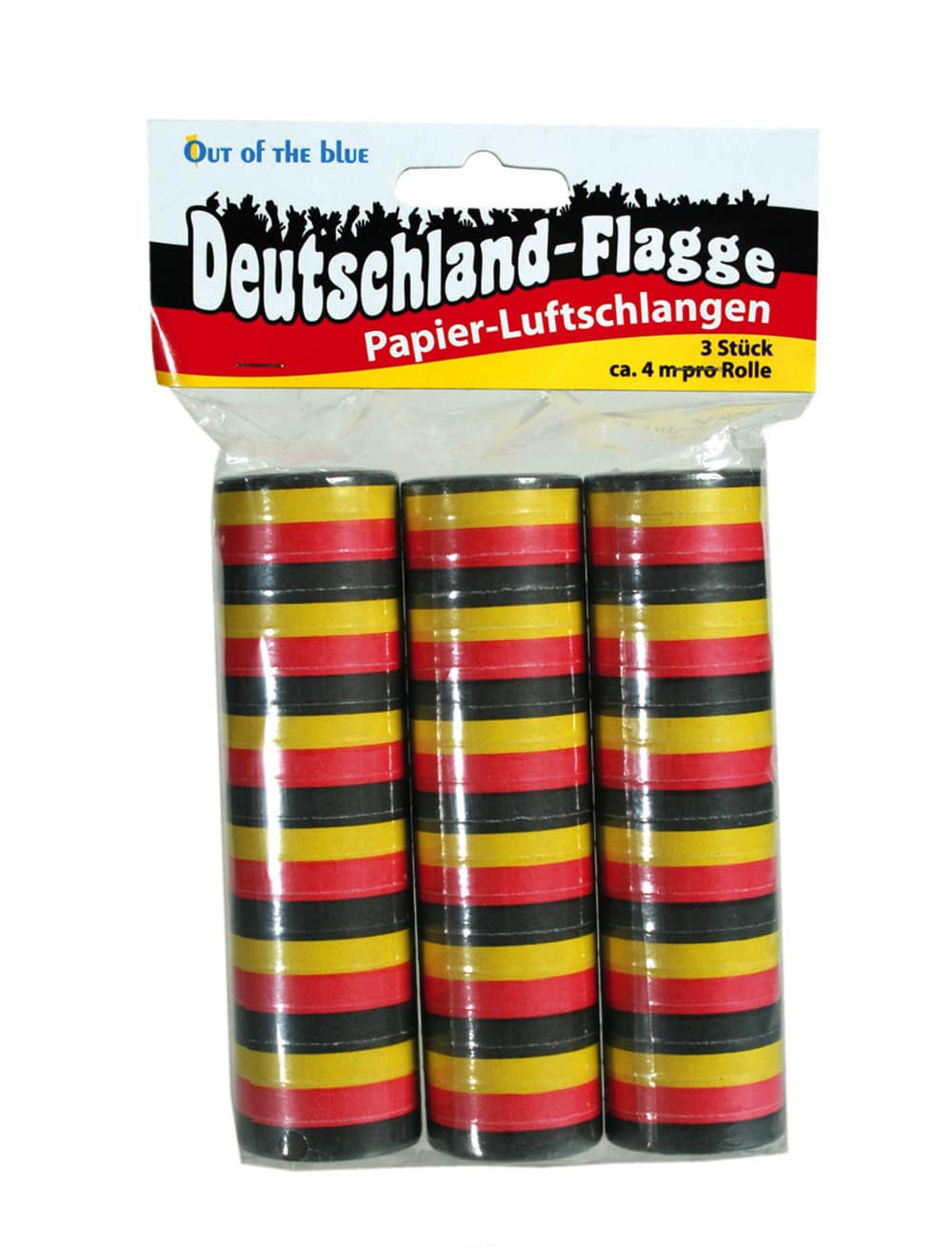 Luftschlangen Deutschland 3 Stk.