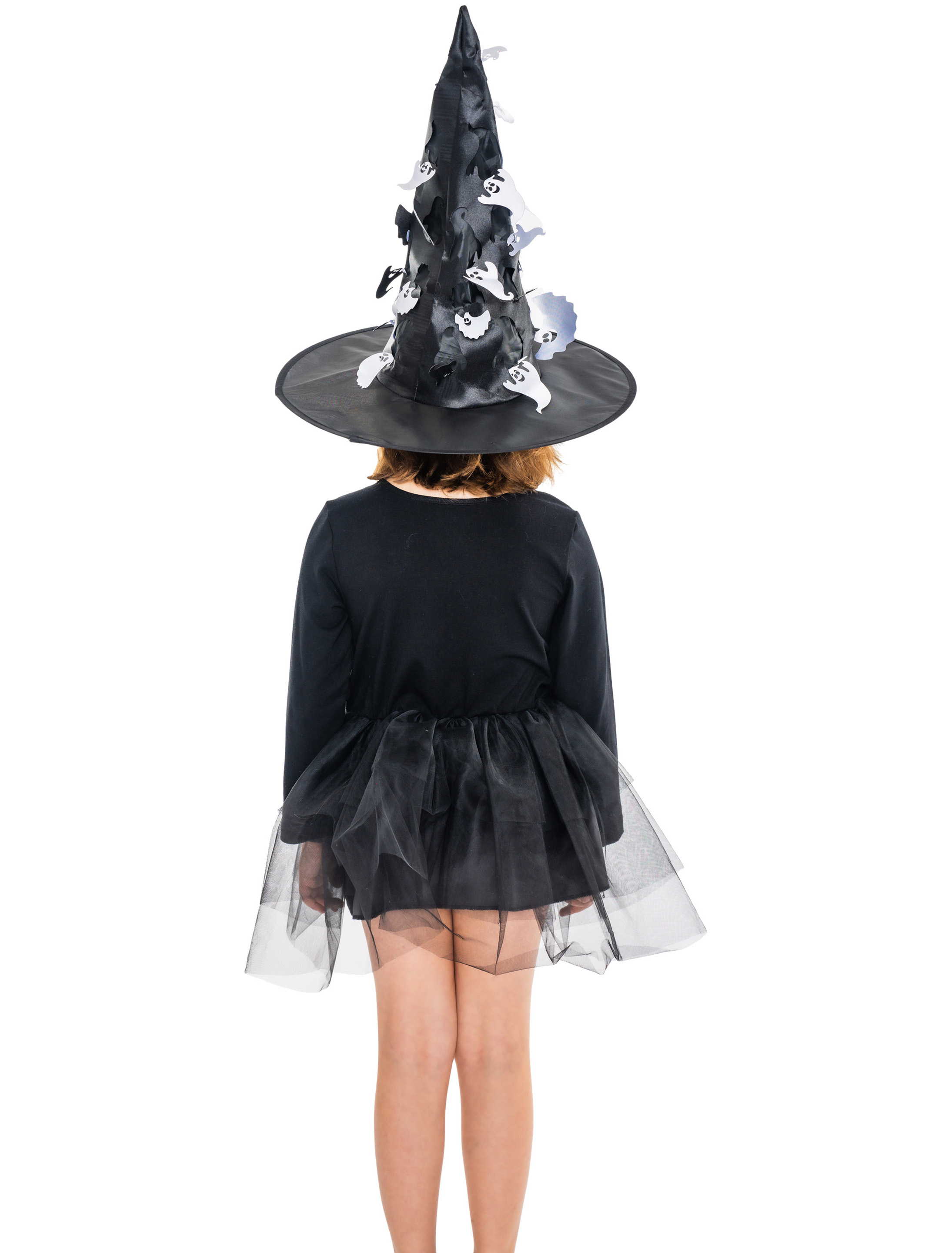 Kleid Hexe Kinder schwarz 134