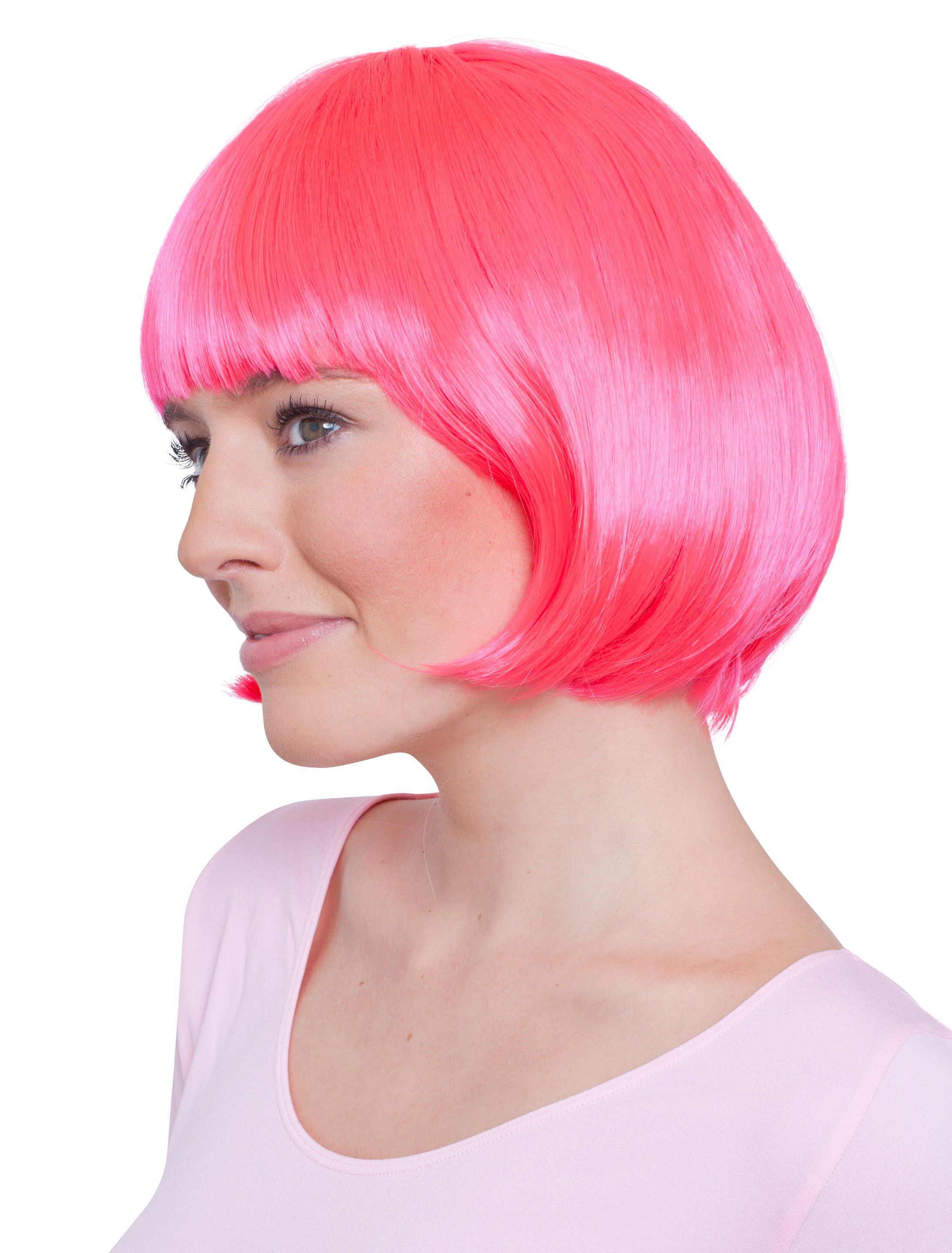 Perücke Pagenkopf pink one size Perücke Pagenkopf pink one size