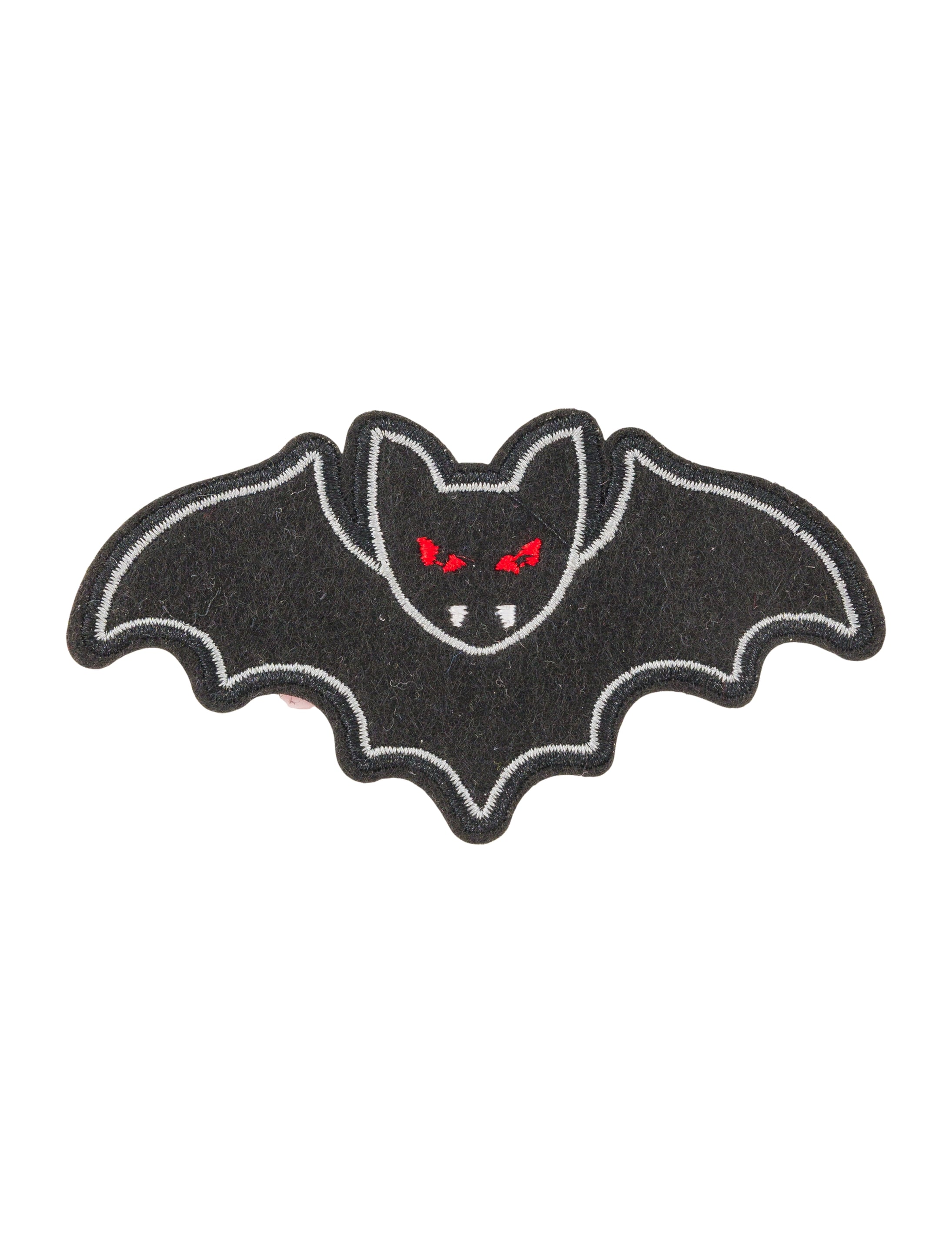 Bügelpatch Fledermaus 9cm schwarz/weiß