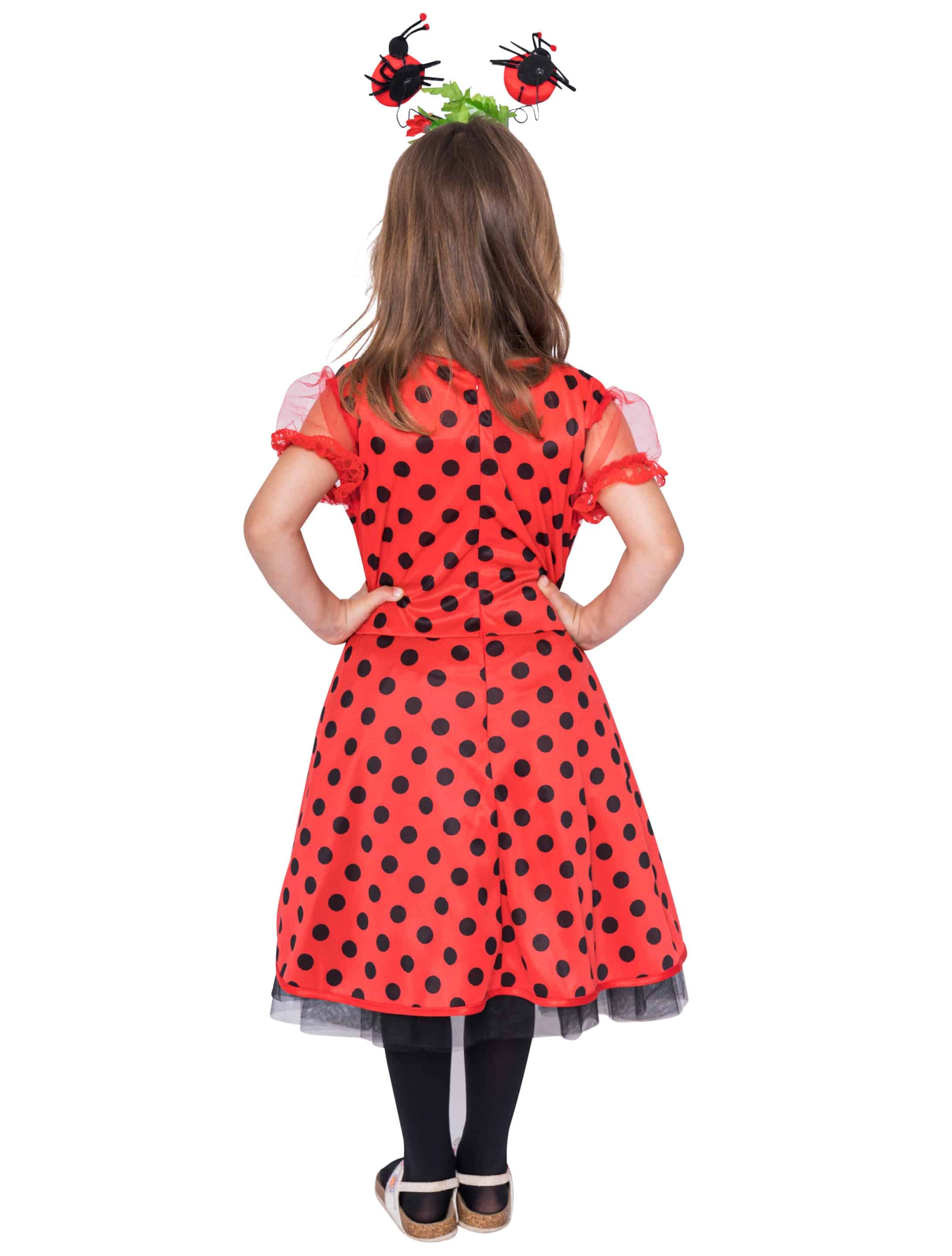 Kleid Marienkäfer Kinder Mädchen schwarz/rot 116