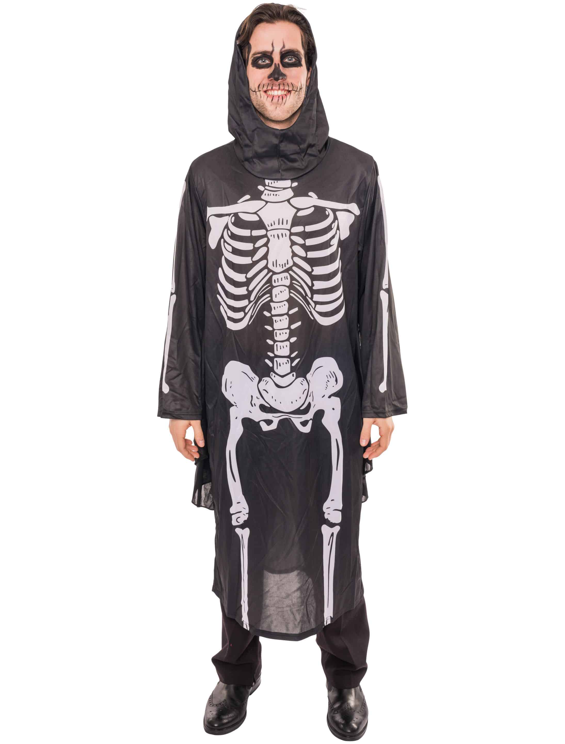 Kleid mit Skelett Herren schwarz one size Kleid mit Skelett Herren schwarz one size
