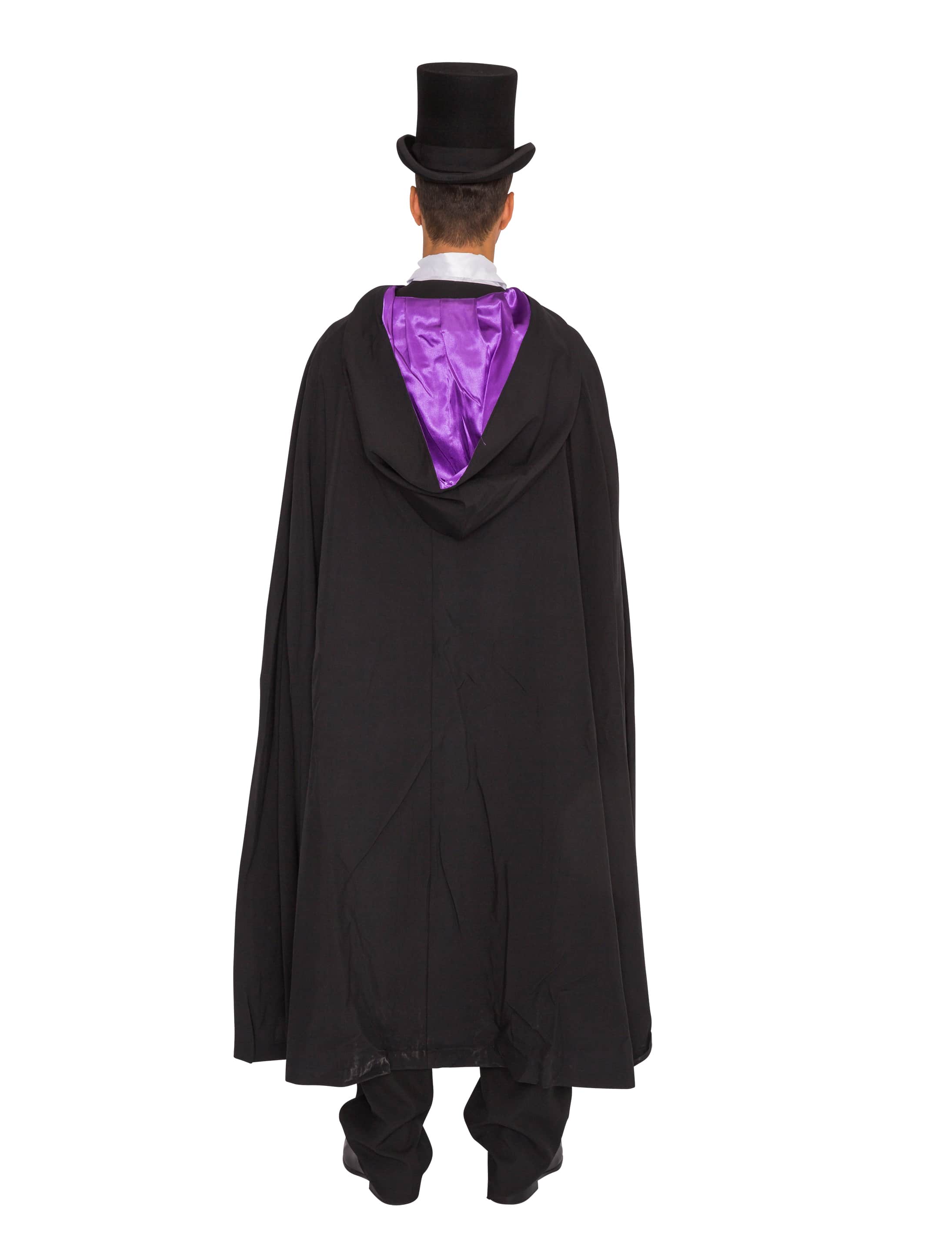 Cape Halloween schwarz/lila one size