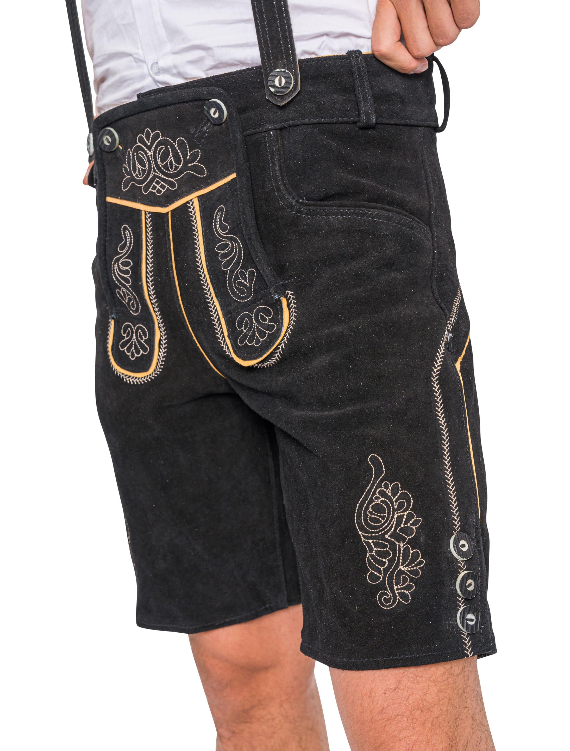 Lederhose Seppl Herren schwarz L