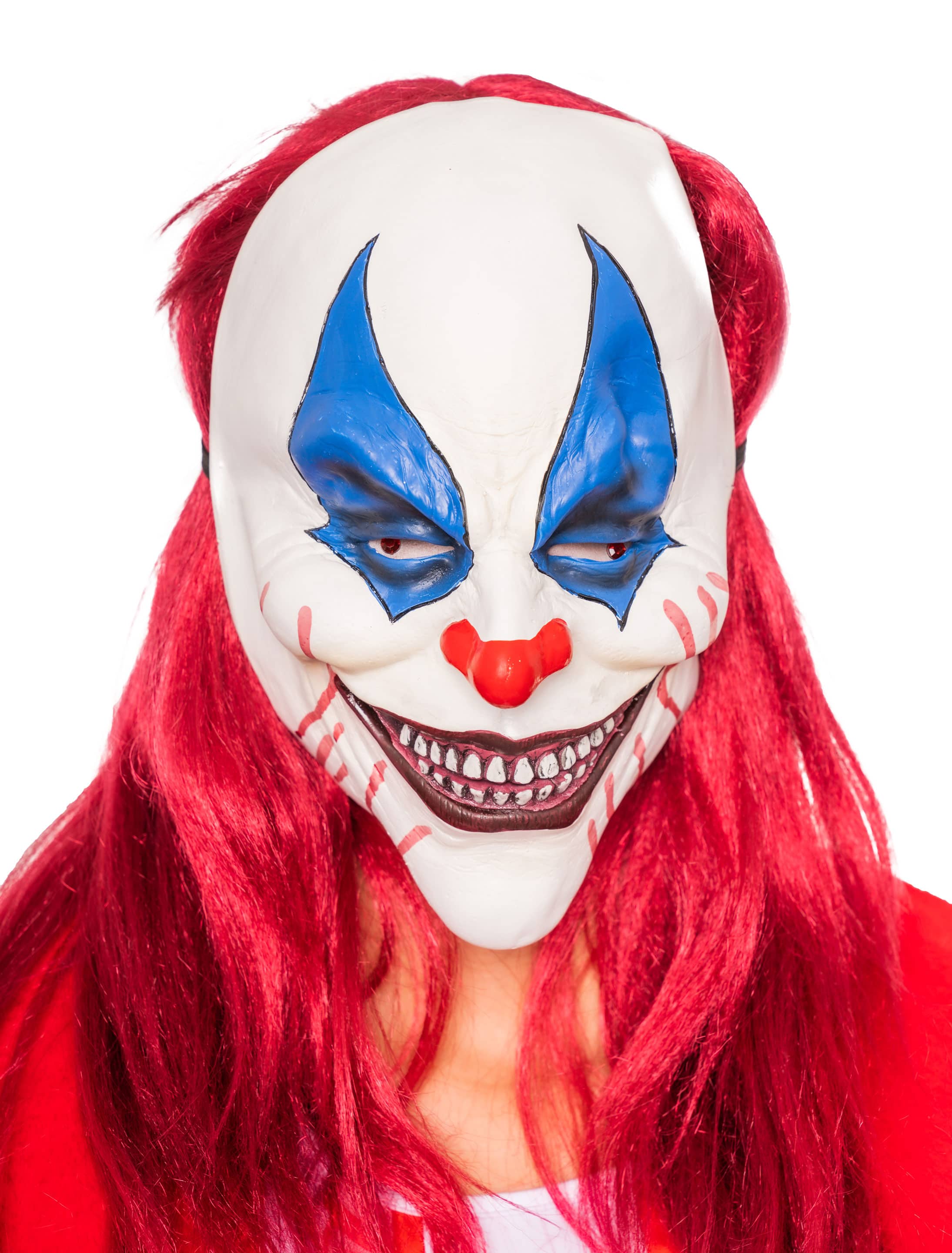 Latexmaske lachender Clown