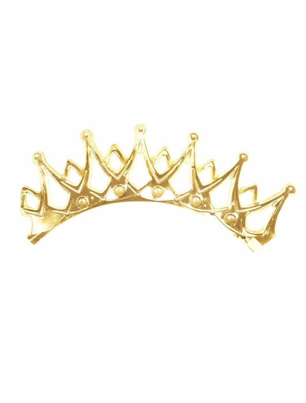 Krone Prinzessin gold mit Band