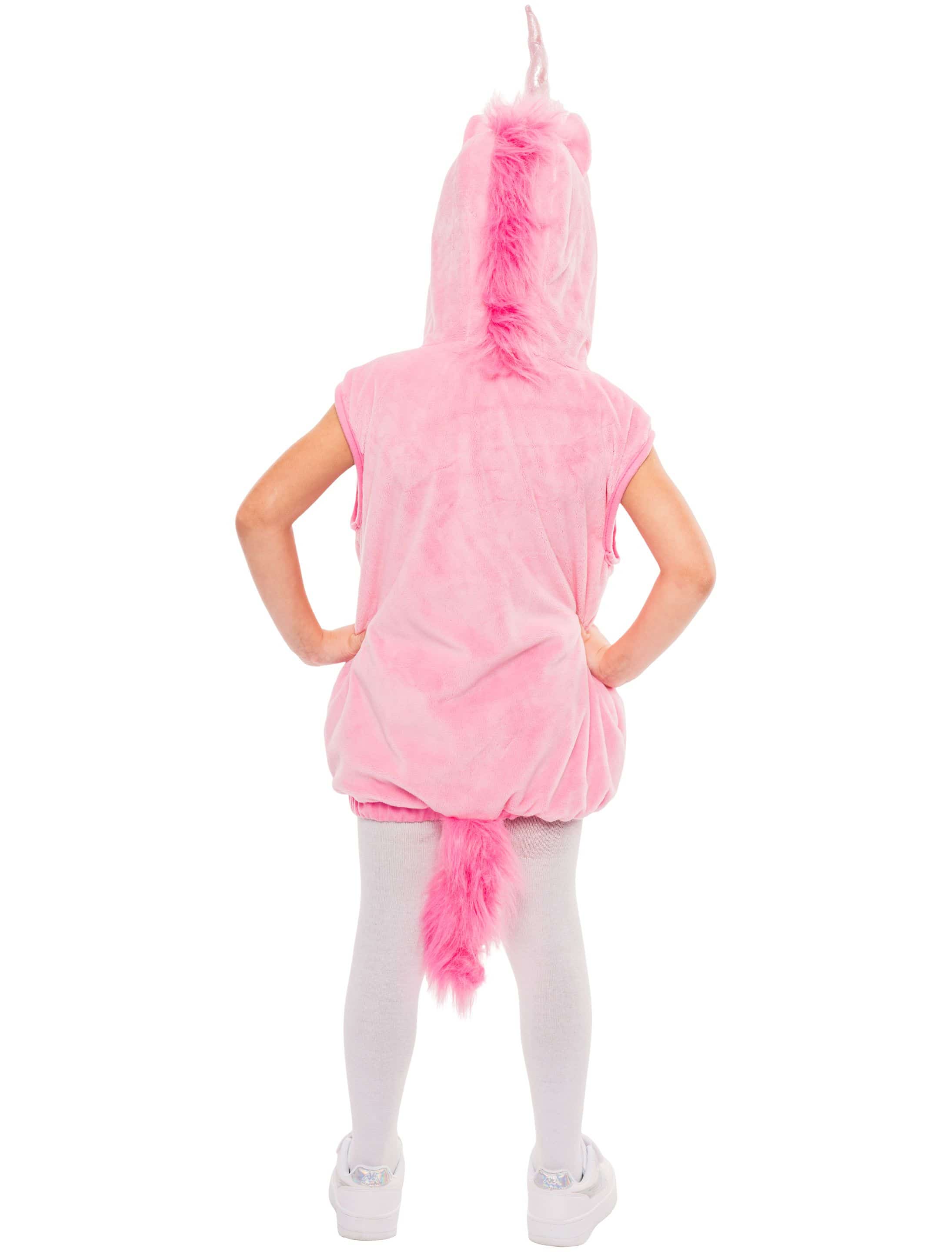 Body Plüsch Einhorn Kinder rosa 98-104