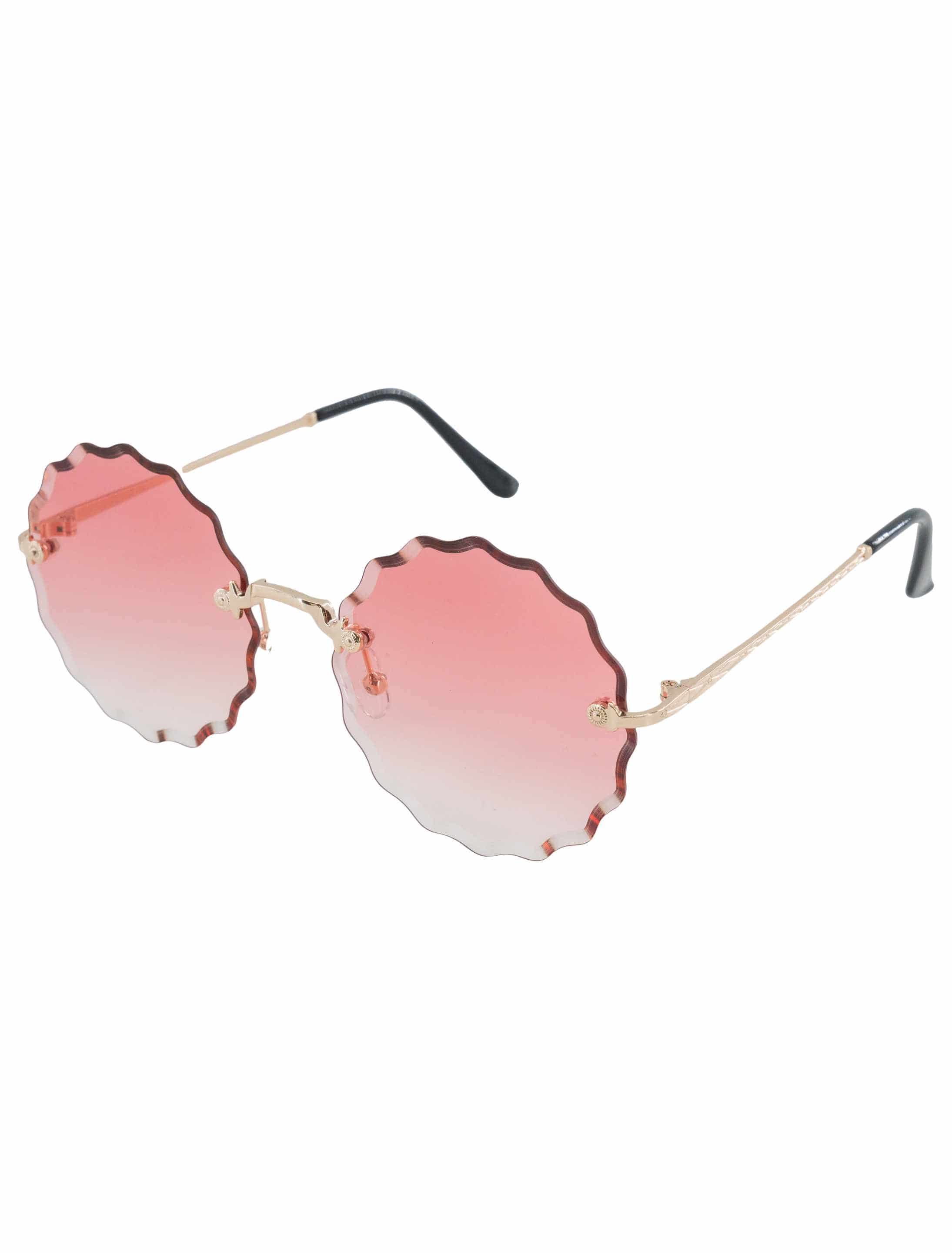 Brille runde Gläser pink