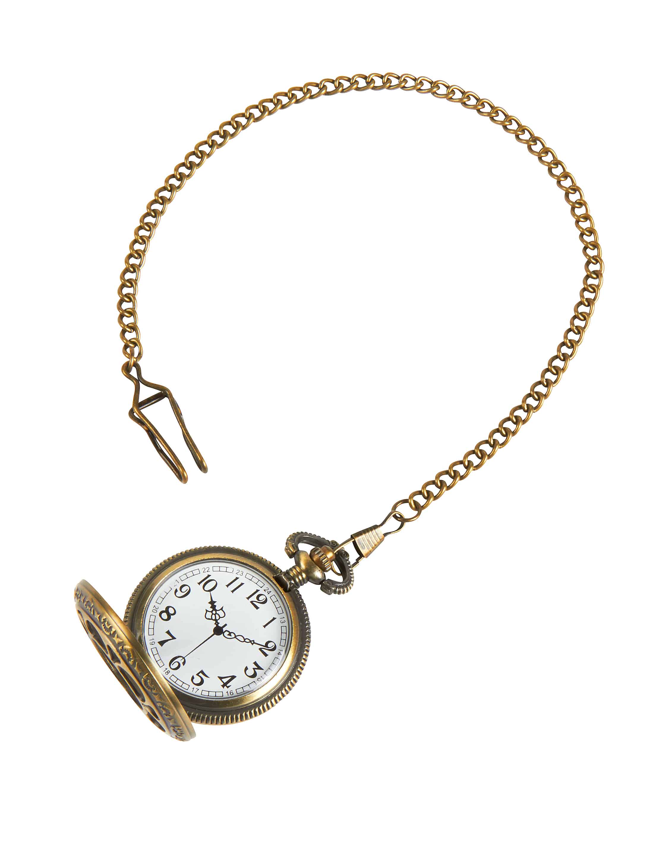 Taschenuhr mit Kette gold